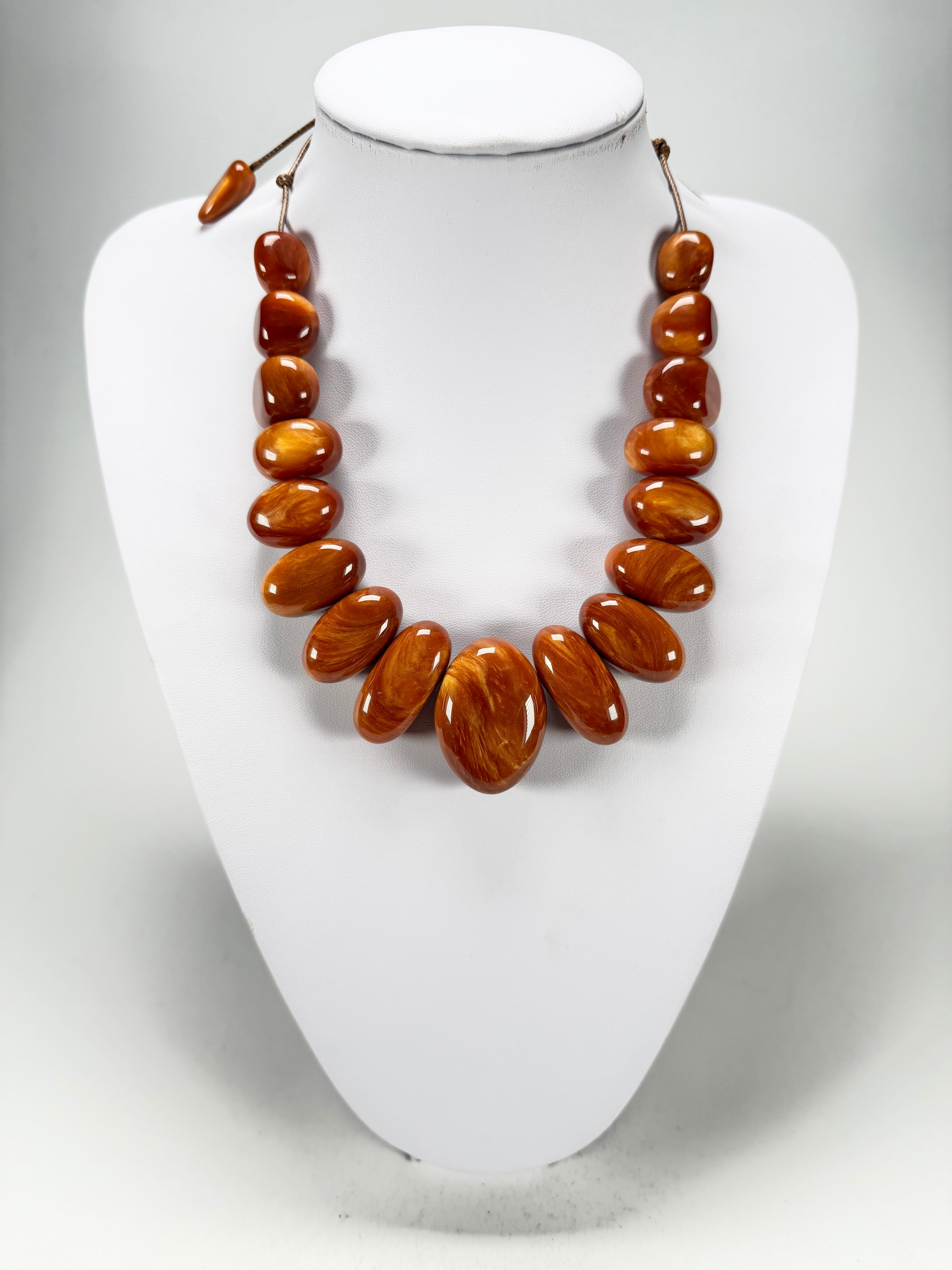 Sobral - Honey "Monica" Resin Necklace ( 005412 )