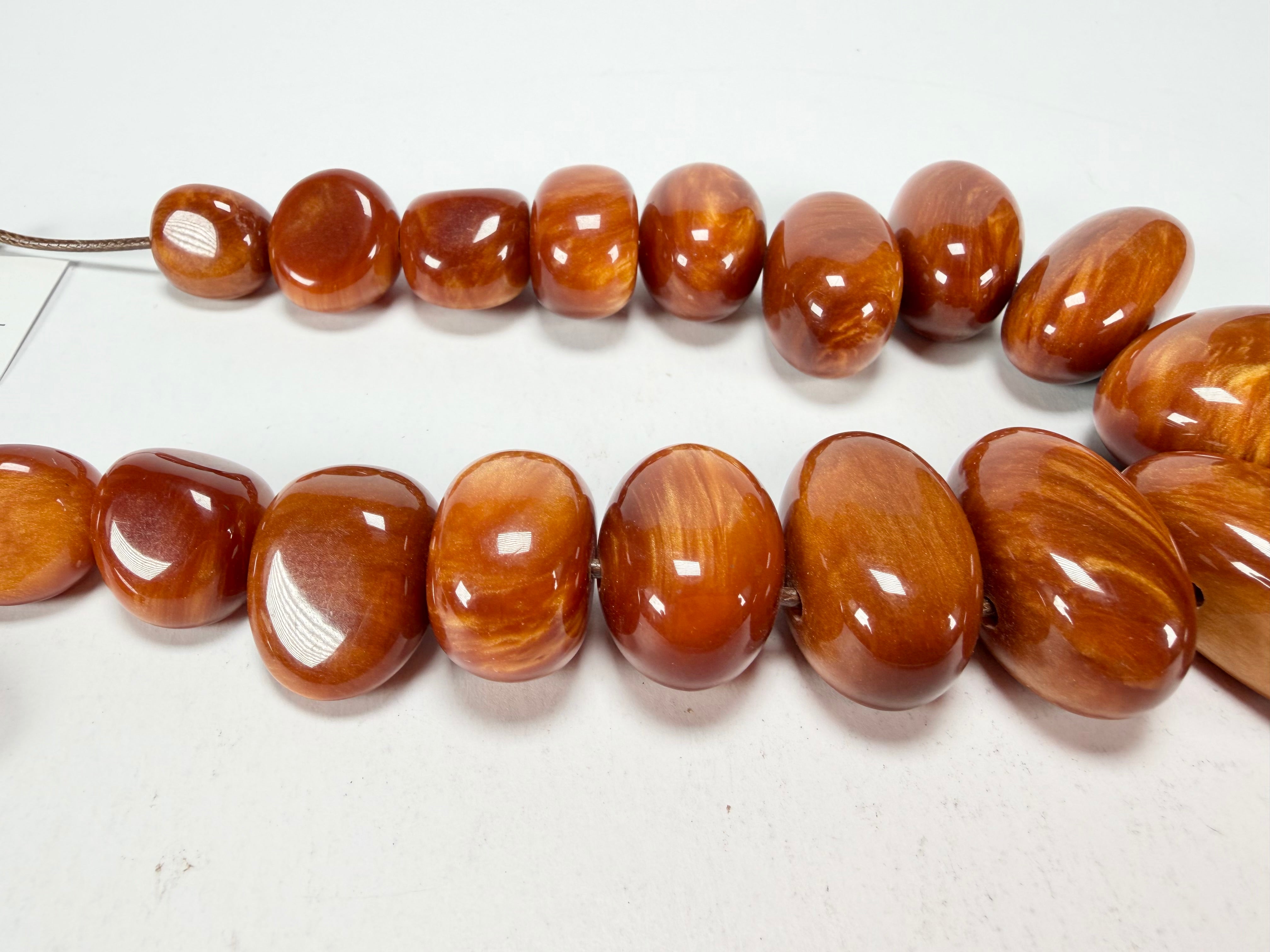 Sobral - Honey "Monica" Resin Necklace ( 005412 )