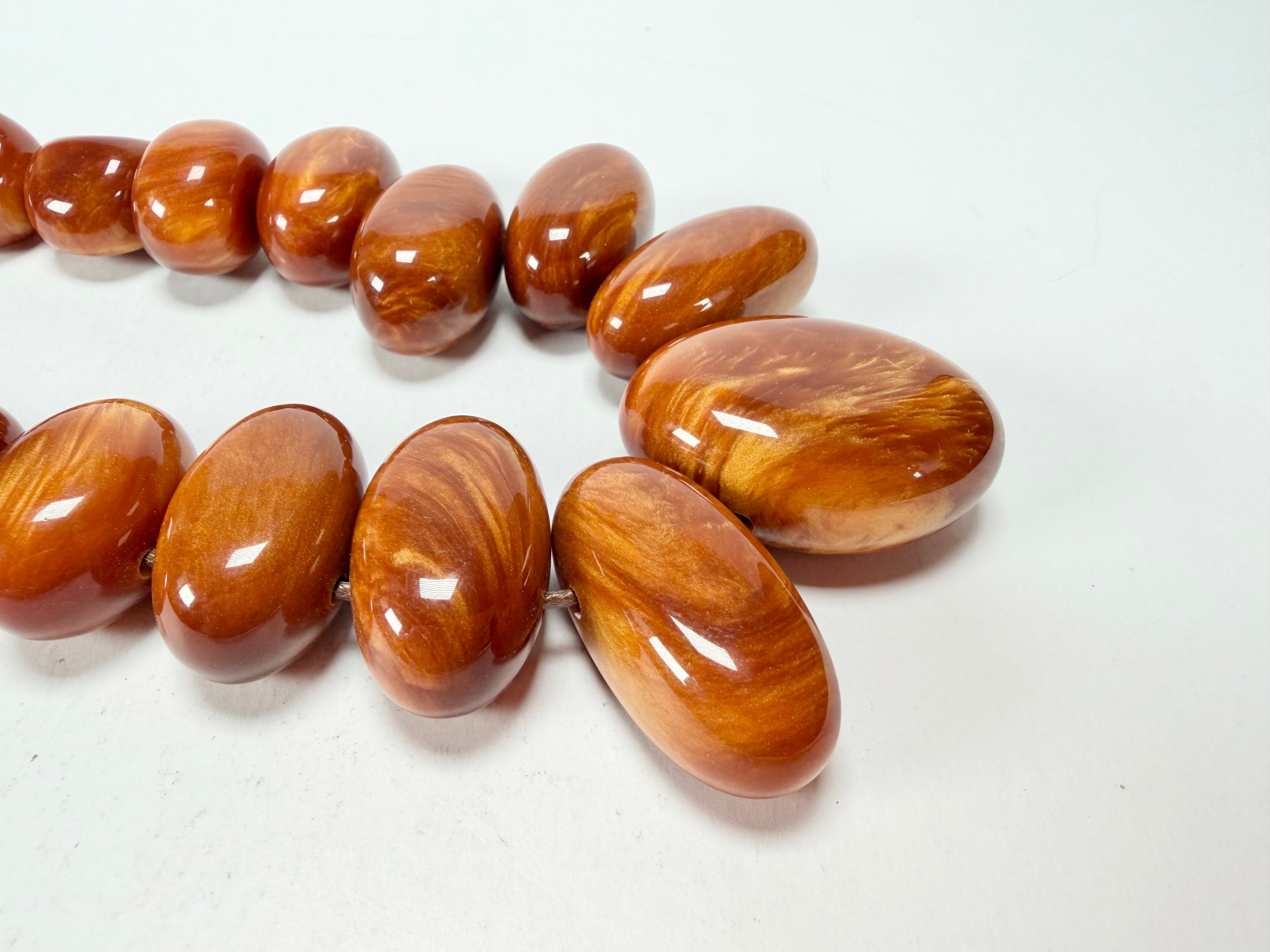 Sobral - Honey "Monica" Resin Necklace ( 005412 )