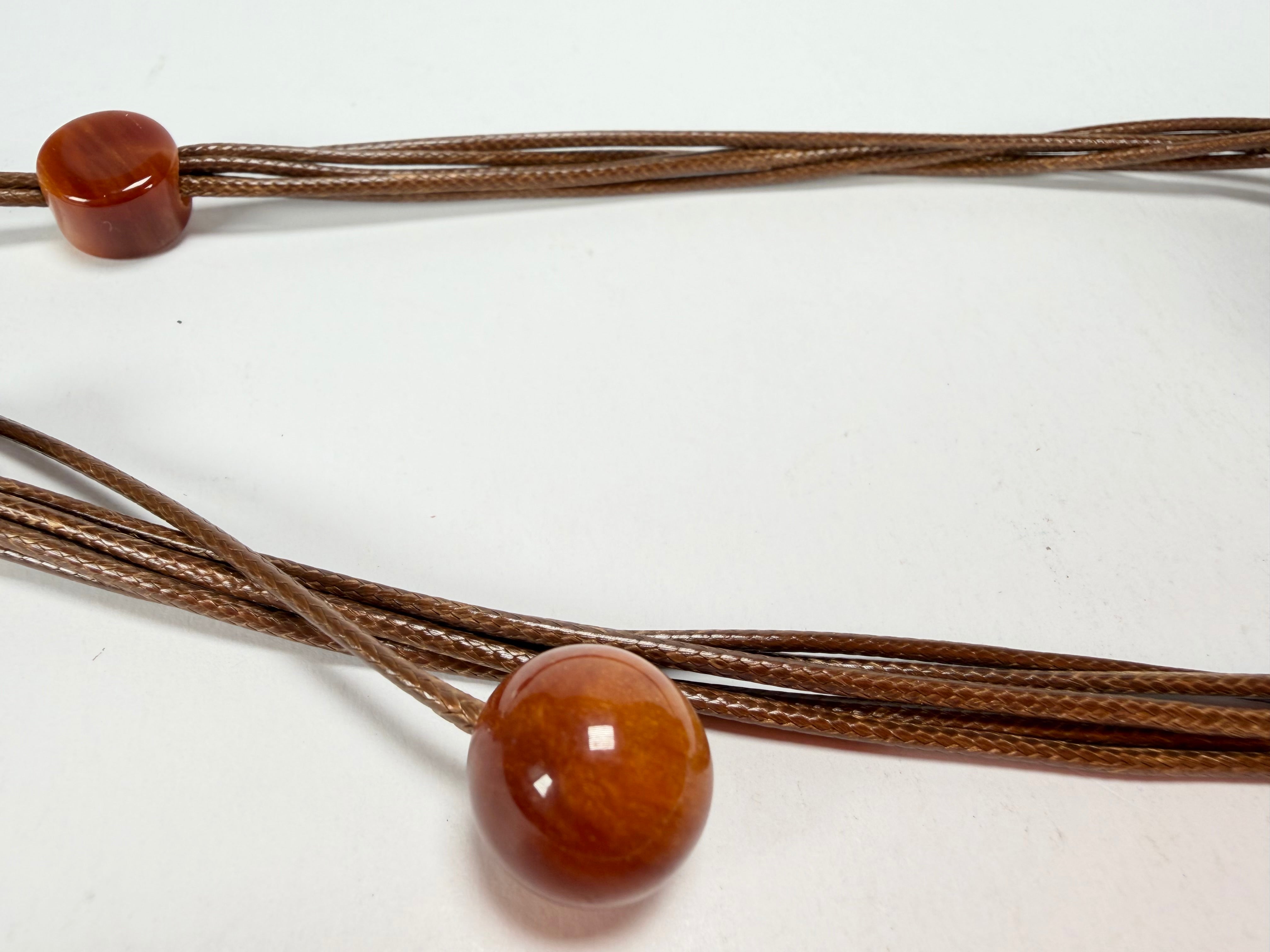 Sobral - Honey "Cusco" Resin Necklace ( 001614 )