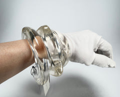 Sobral - Studio "Stacker " 3 Cristal Resin Solid Bangle Set ( 005161 )