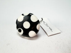 Sobral - Dots "Dots" Black & White Resin Ring ( 005354 ) - Size UK V / US 10.5