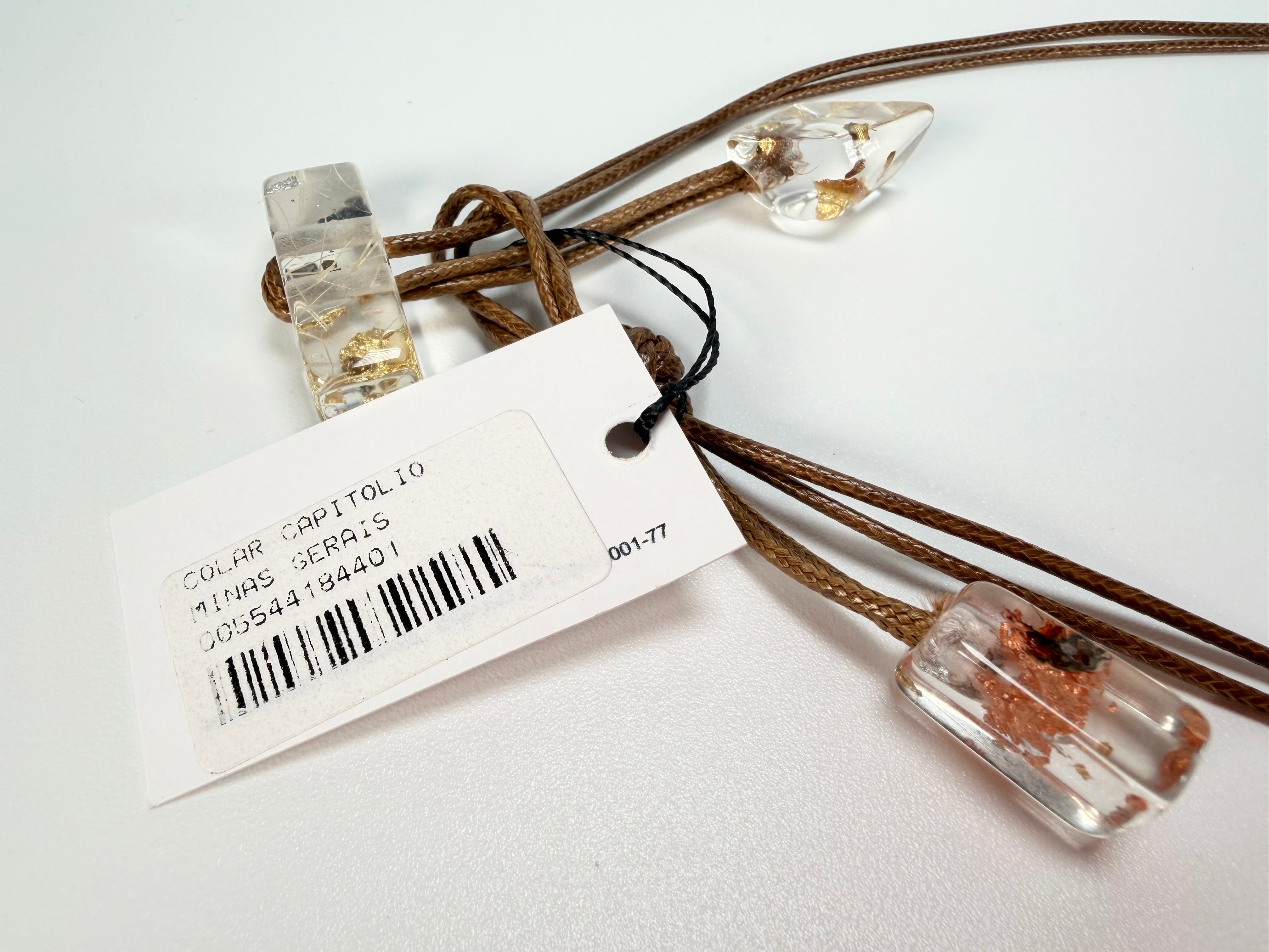 Sobral - Minas Gerais "Capitólio" Resin Necklace ( 005544 )