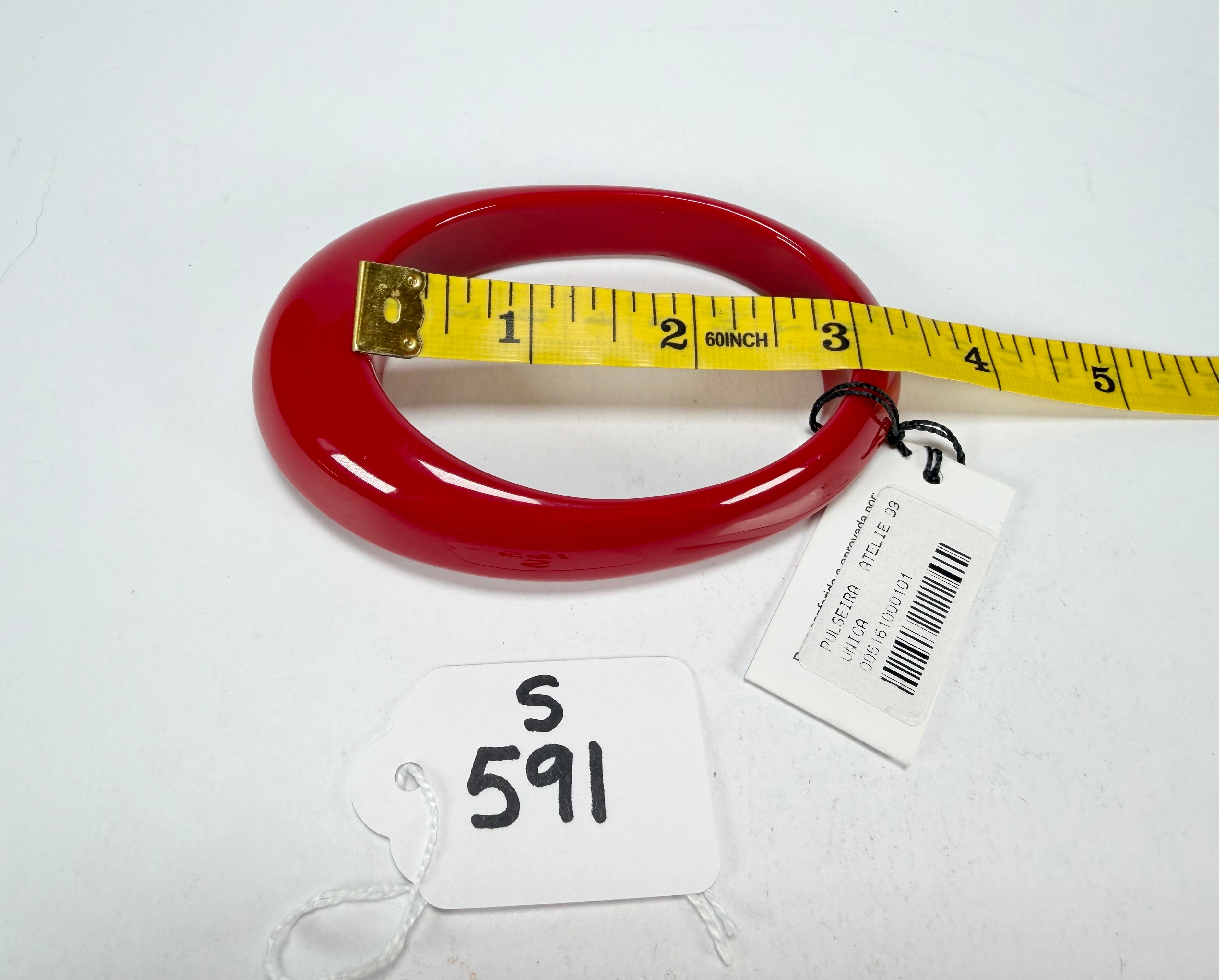 Sobral - Studio "Stacker " 3 Red Resin Solid Bangle Set ( 005161 )