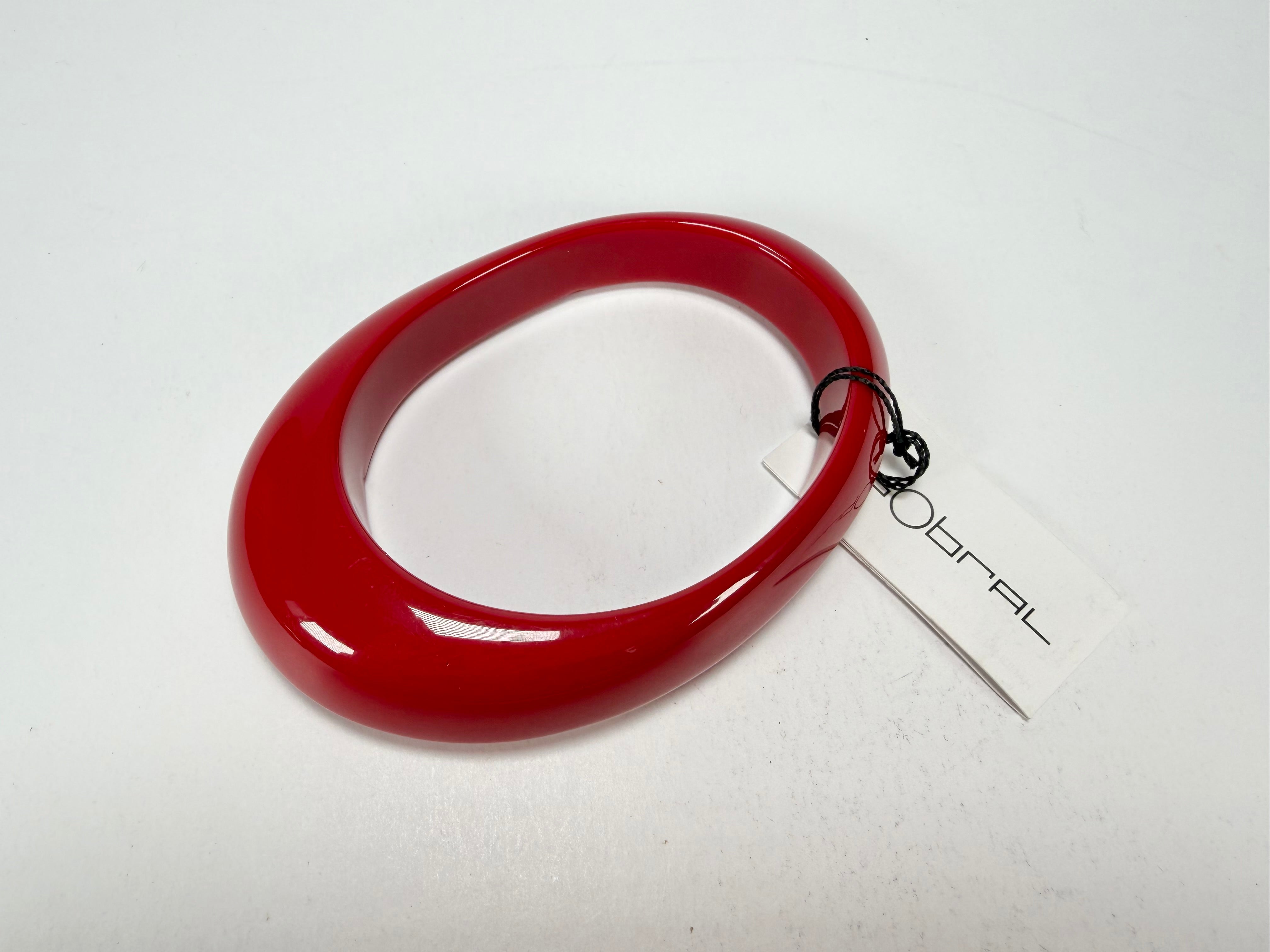 Sobral - Studio "Stacker " 3 Red Resin Solid Bangle Set ( 005161 )