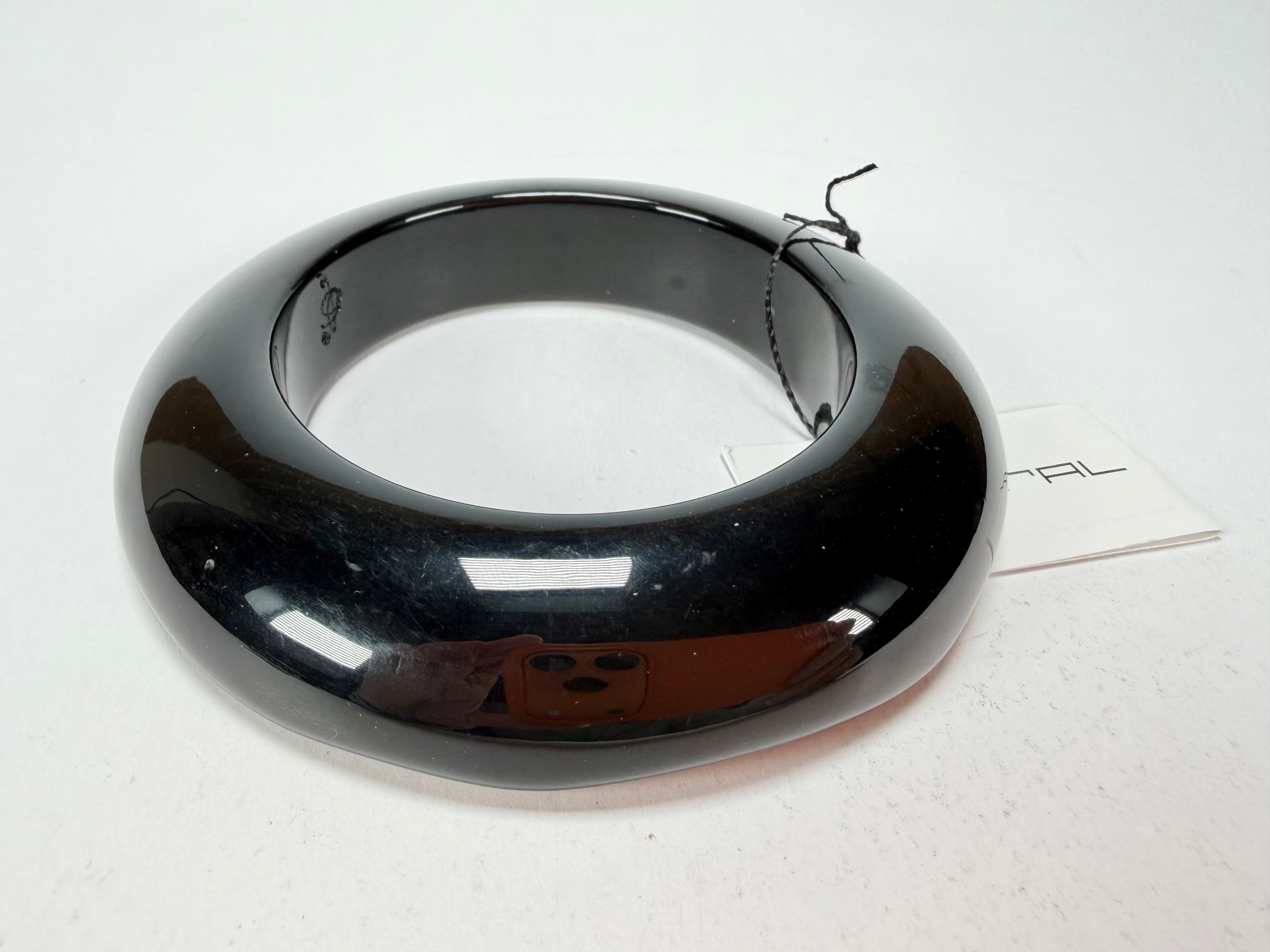 Sobral - Studio "Stacker " 3 Black Resin Solid Bangle Set ( 005161 )