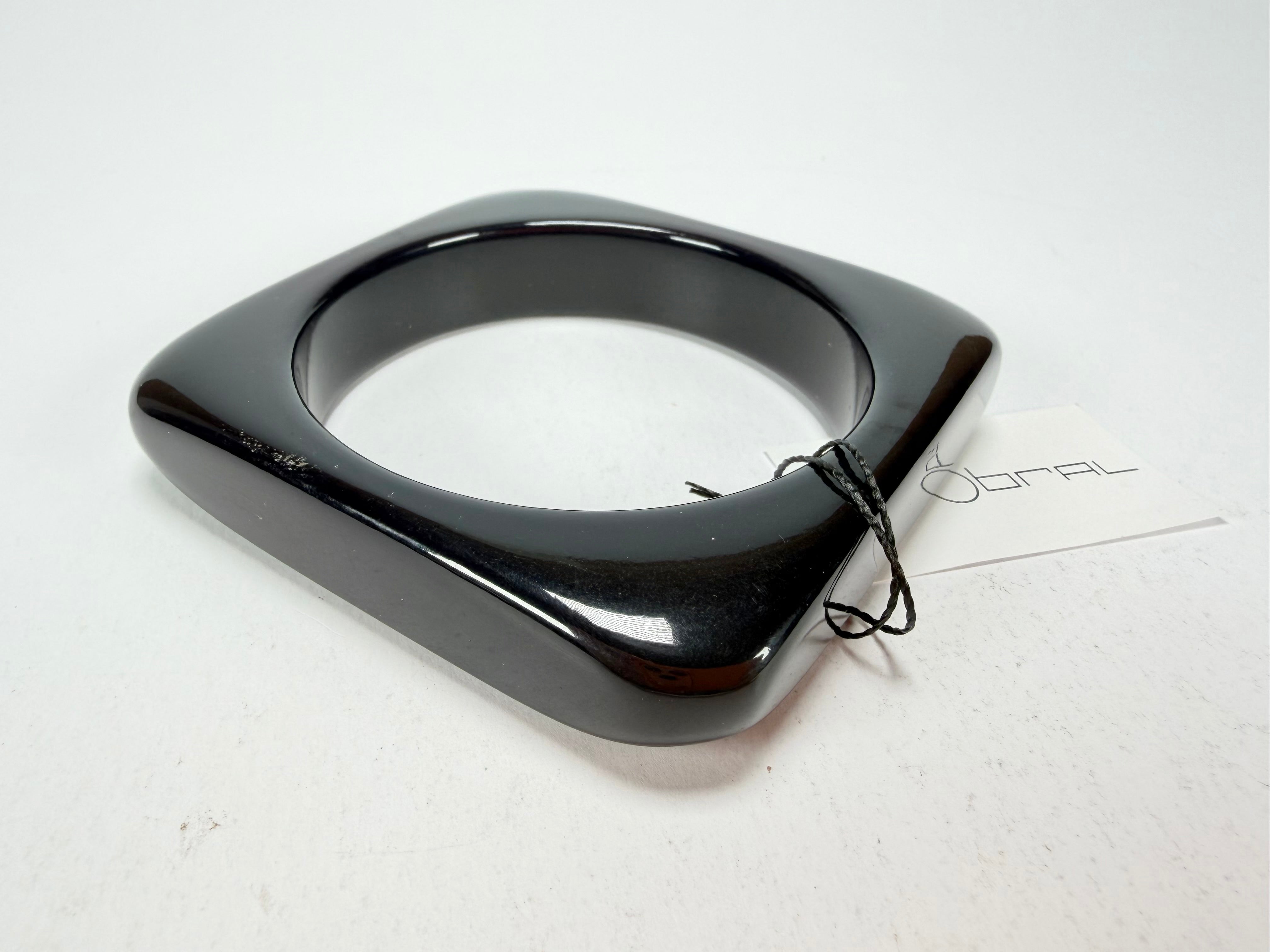 Sobral - Studio "Stacker " 3 Black Resin Solid Bangle Set ( 005161 )