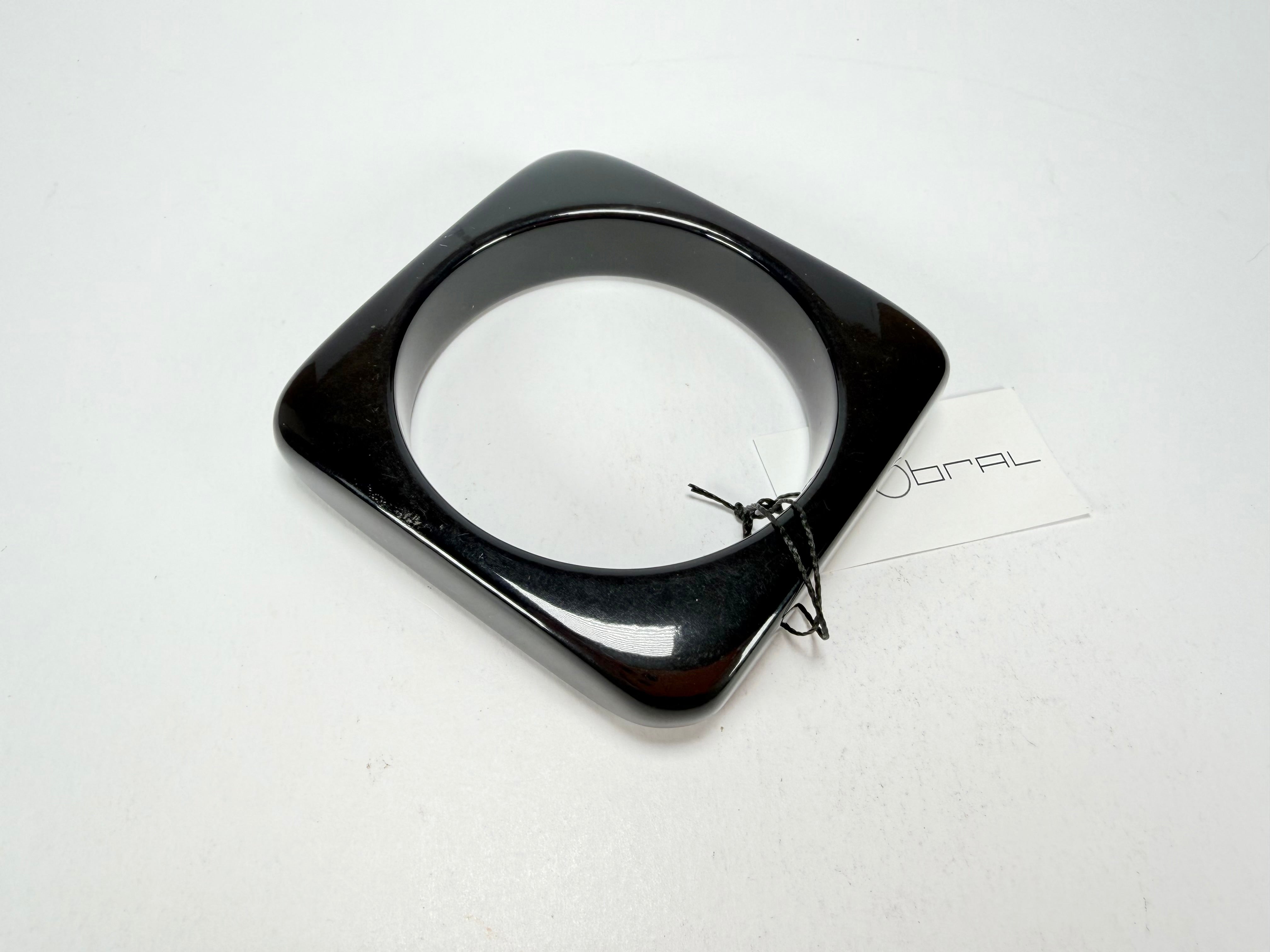 Sobral - Studio "Stacker " 3 Black Resin Solid Bangle Set ( 005161 )