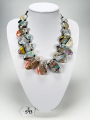Sobral - Studio Creation "Monica" Crackle Effect Resin Necklace ( 000000 )
