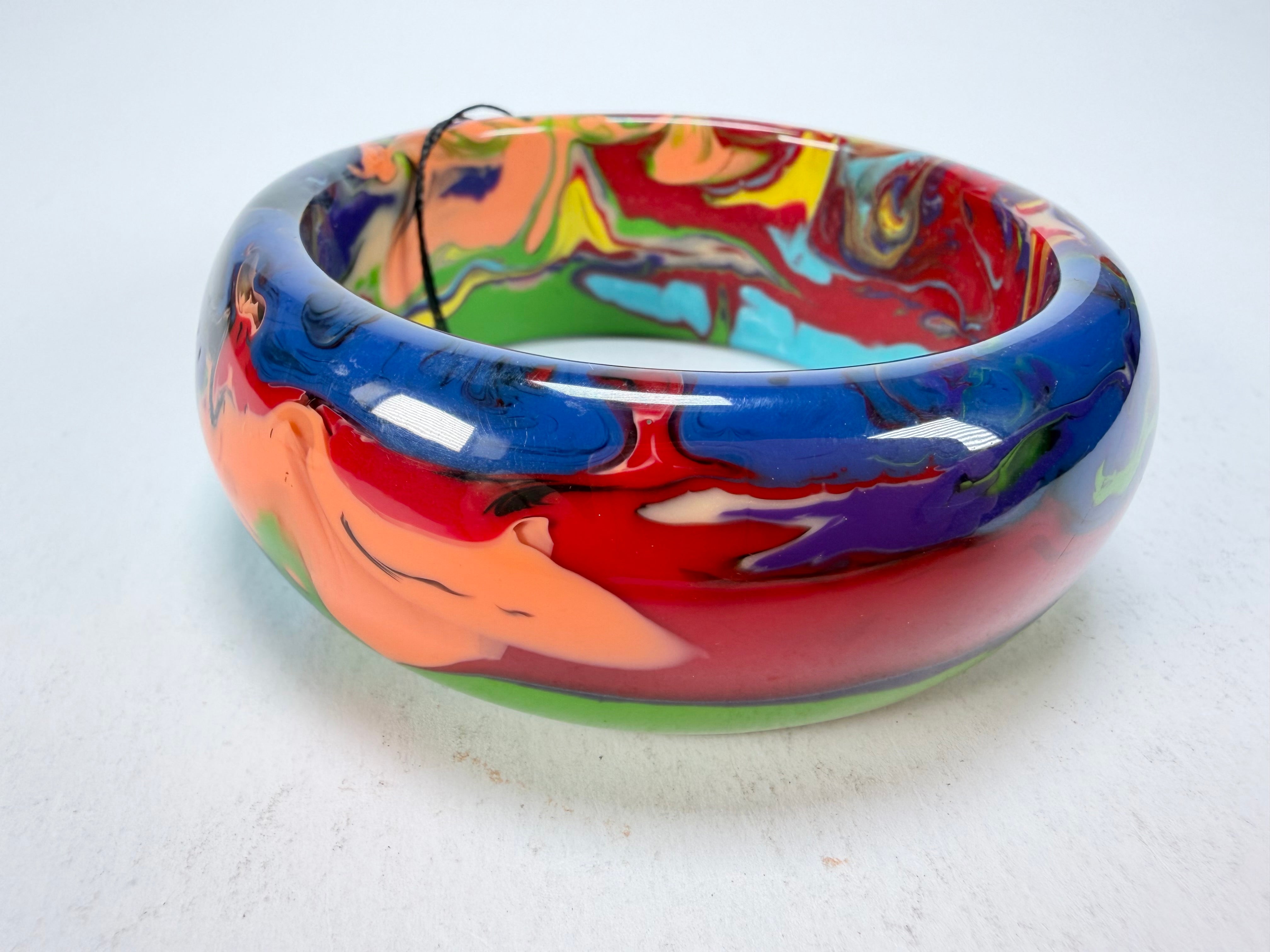 Sobral - Multi-Colour "PB34 Pollock" Resin Solid Bangle ( 002444 )