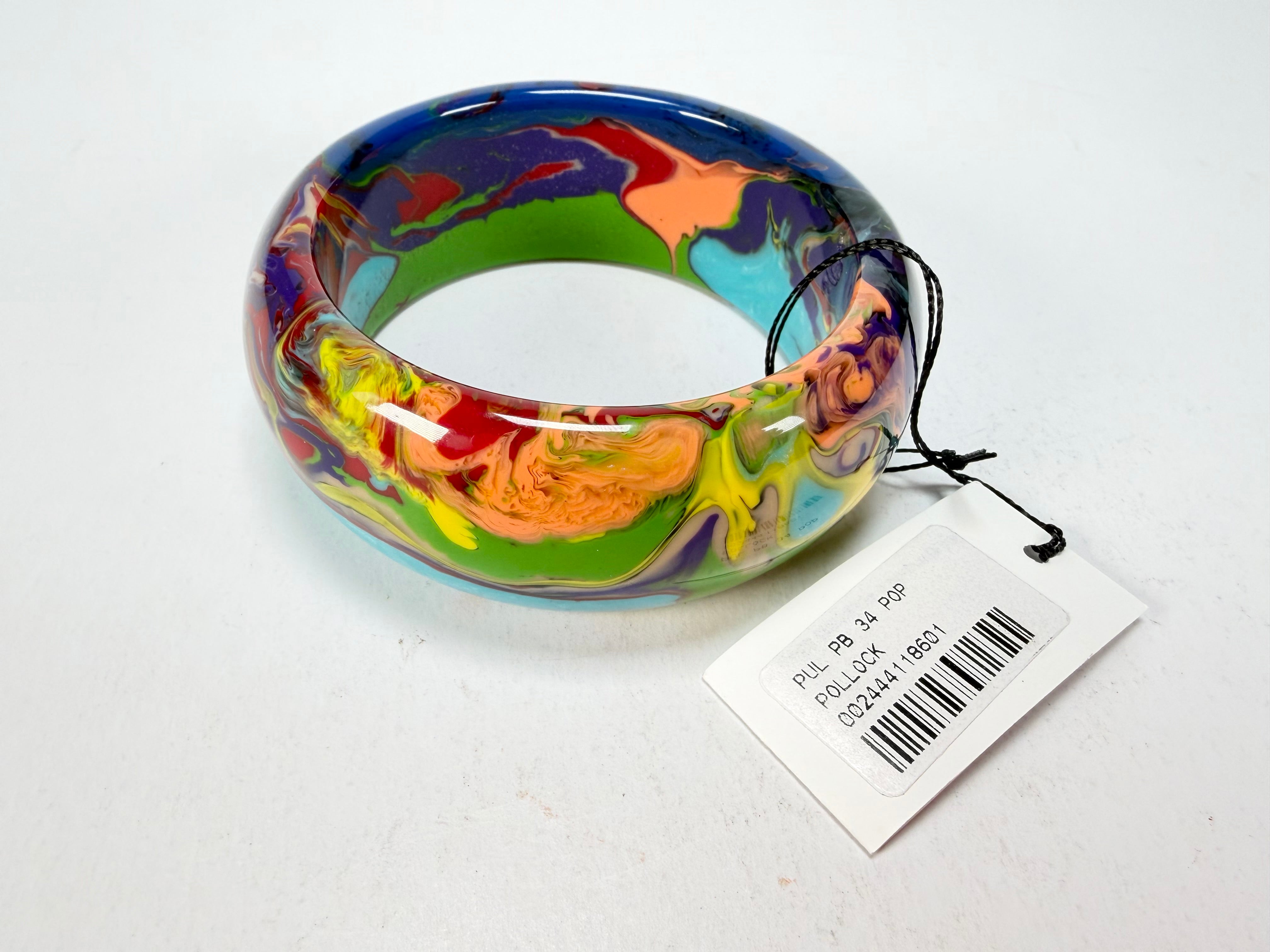 Sobral - Multi-Colour "PB34 Pollock" Resin Solid Bangle ( 002444 )