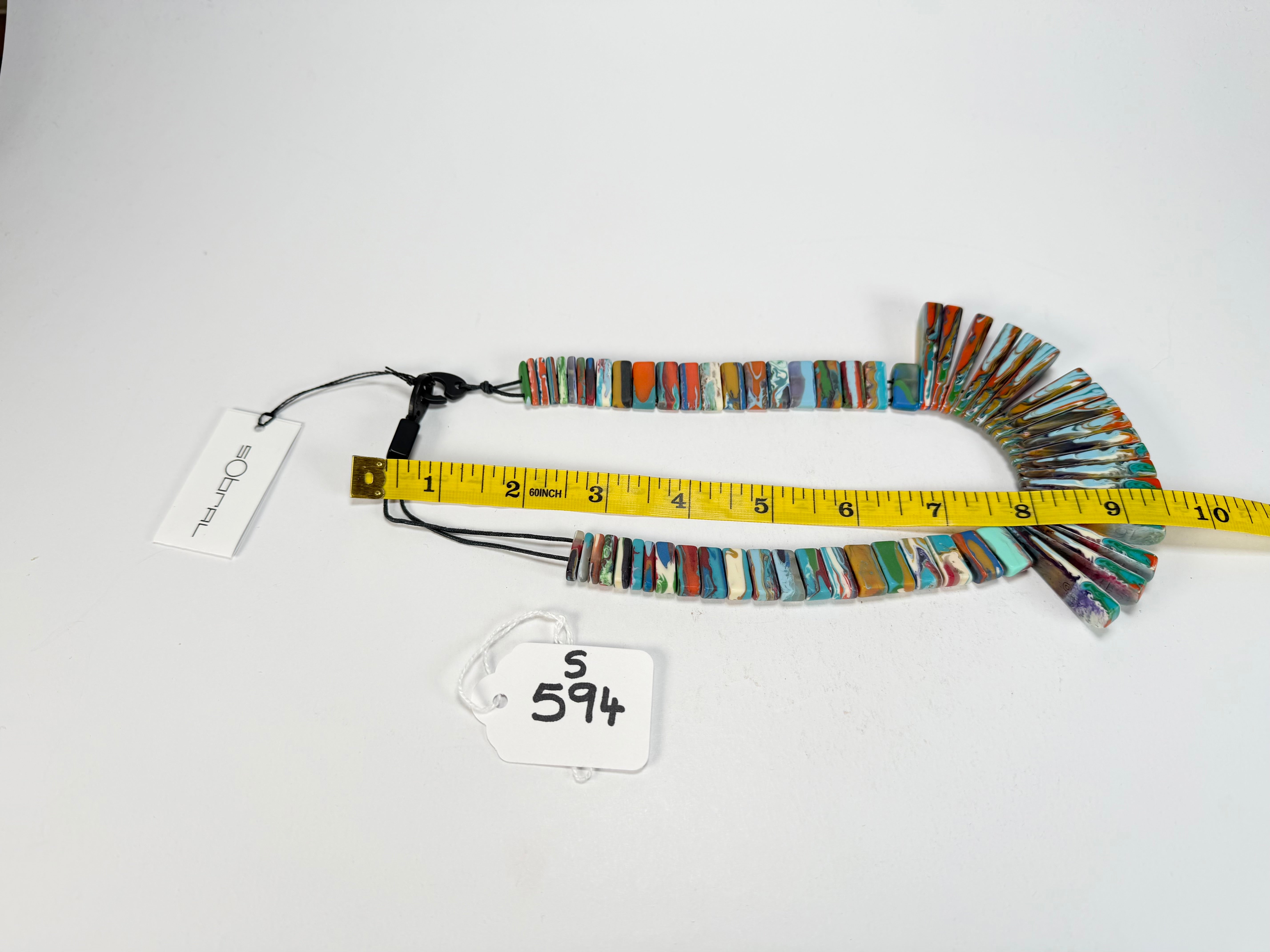 Sobral - Multi-Colour "Ticuna" Pollock Resin Necklace ( 004869 )