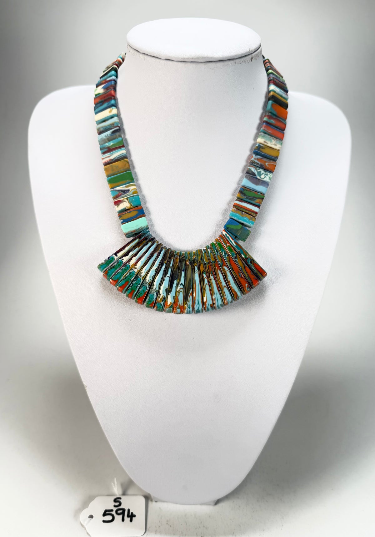 Sobral - Multi-Colour "Ticuna" Pollock Resin Necklace ( 004869 )