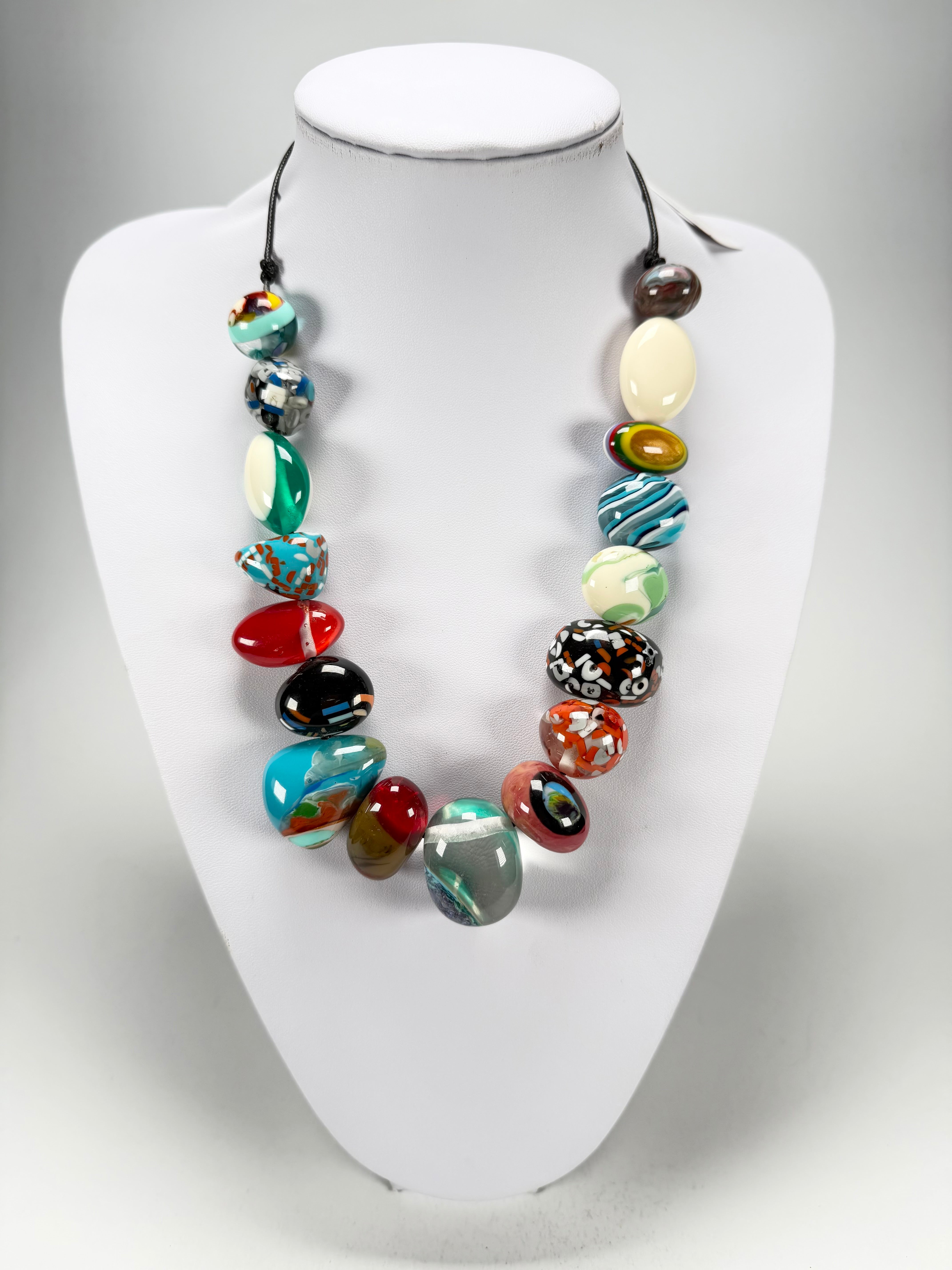 Sobral - Multi-Colour "Pebbles" Studio Creation Resin Necklace ( 000000 )