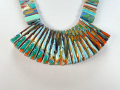 Sobral - Multi-Colour "Ticuna" Pollock Resin Necklace ( 004869 )