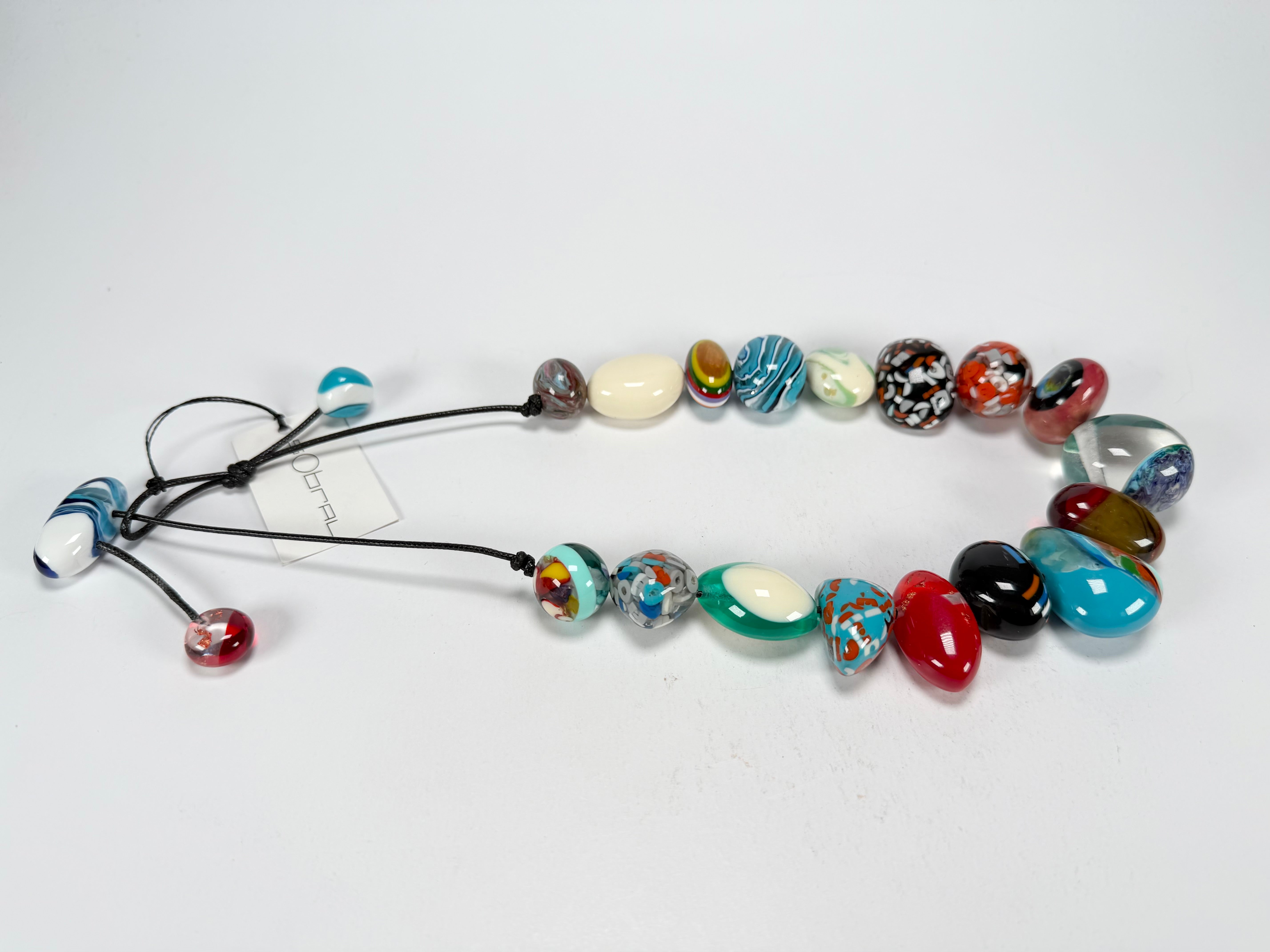 Sobral - Multi-Colour "Pebbles" Studio Creation Resin Necklace ( 000000 )