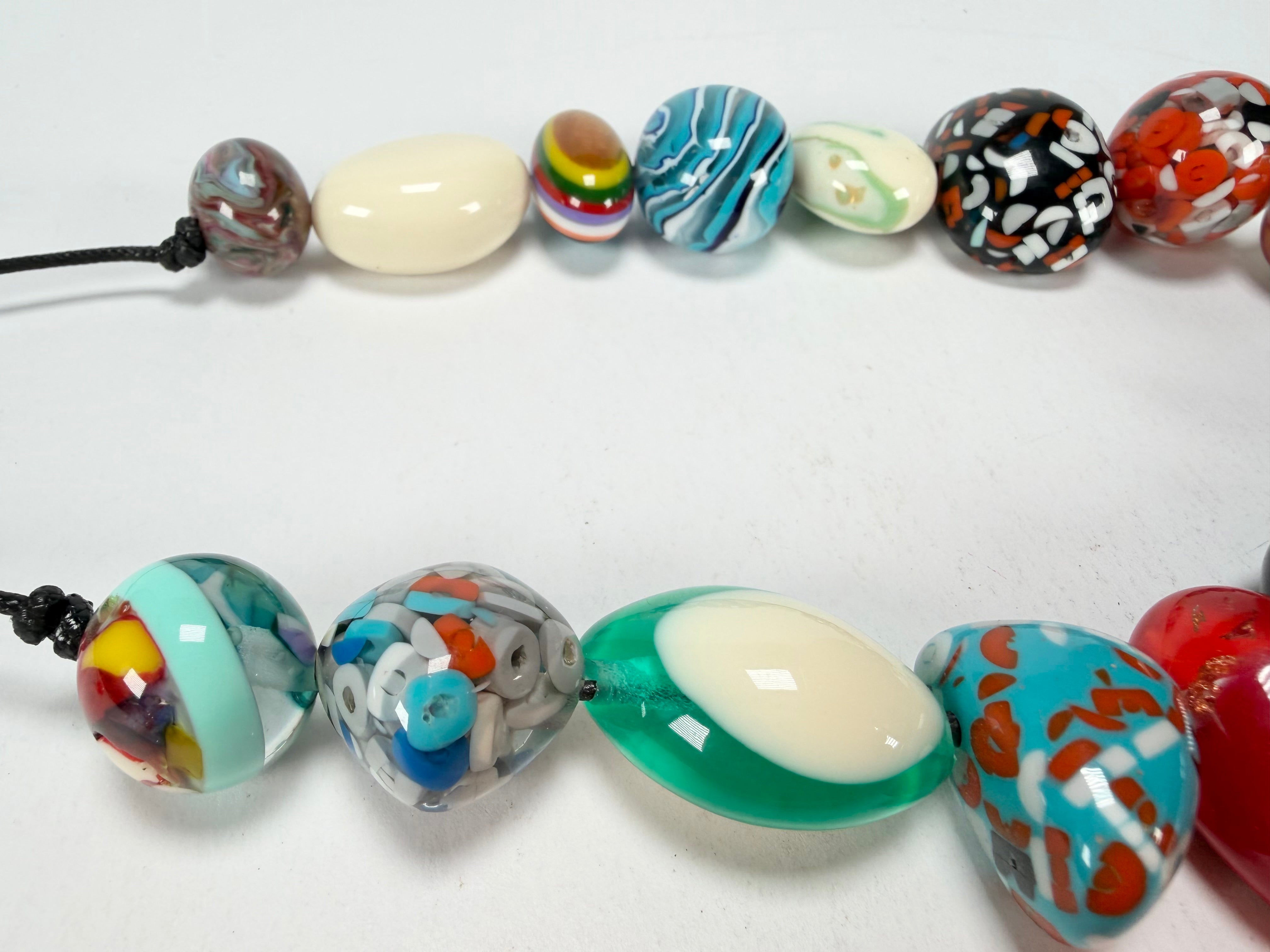 Sobral - Multi-Colour "Pebbles" Studio Creation Resin Necklace ( 000000 )