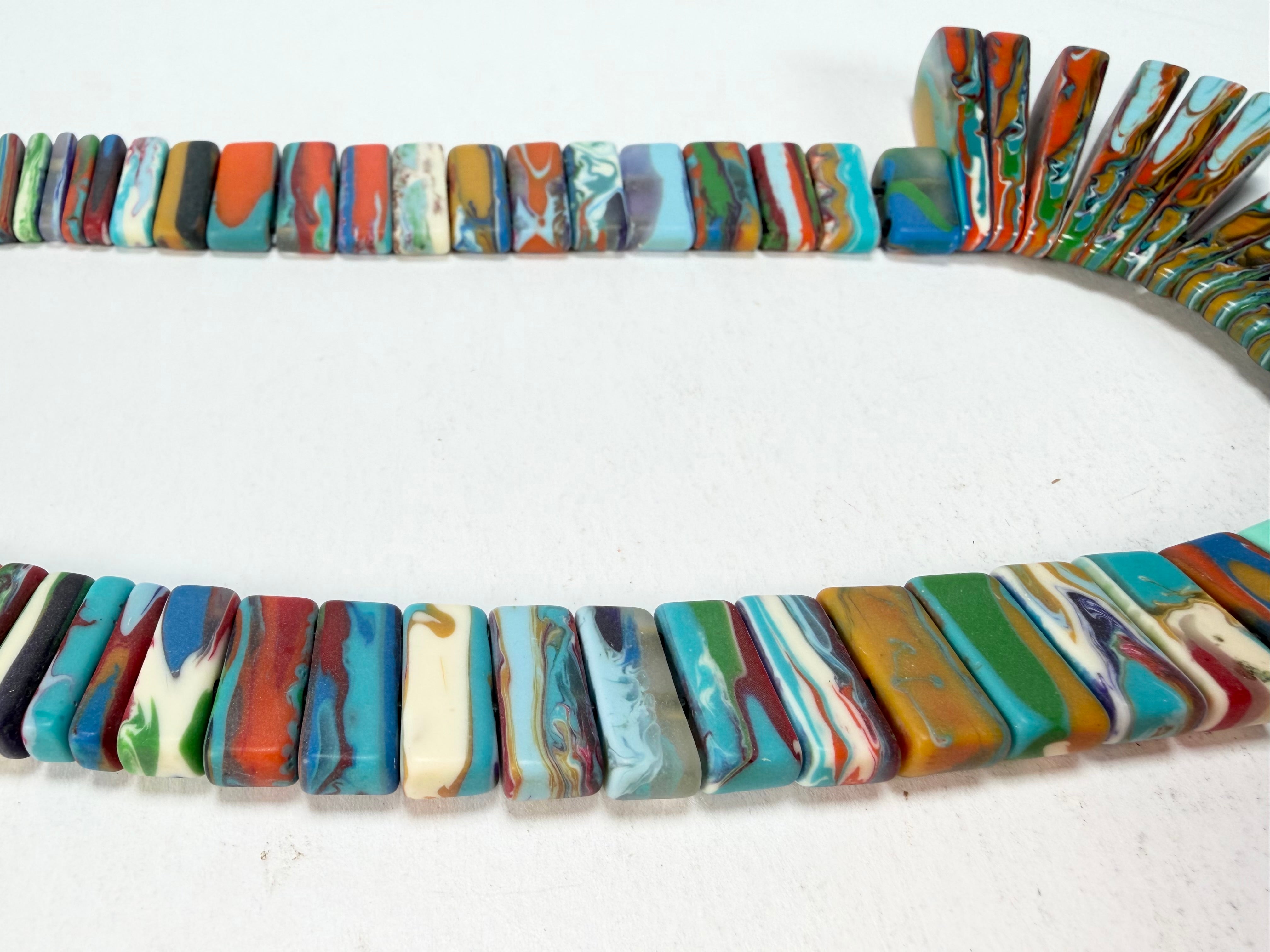 Sobral - Multi-Colour "Ticuna" Pollock Resin Necklace ( 004869 )