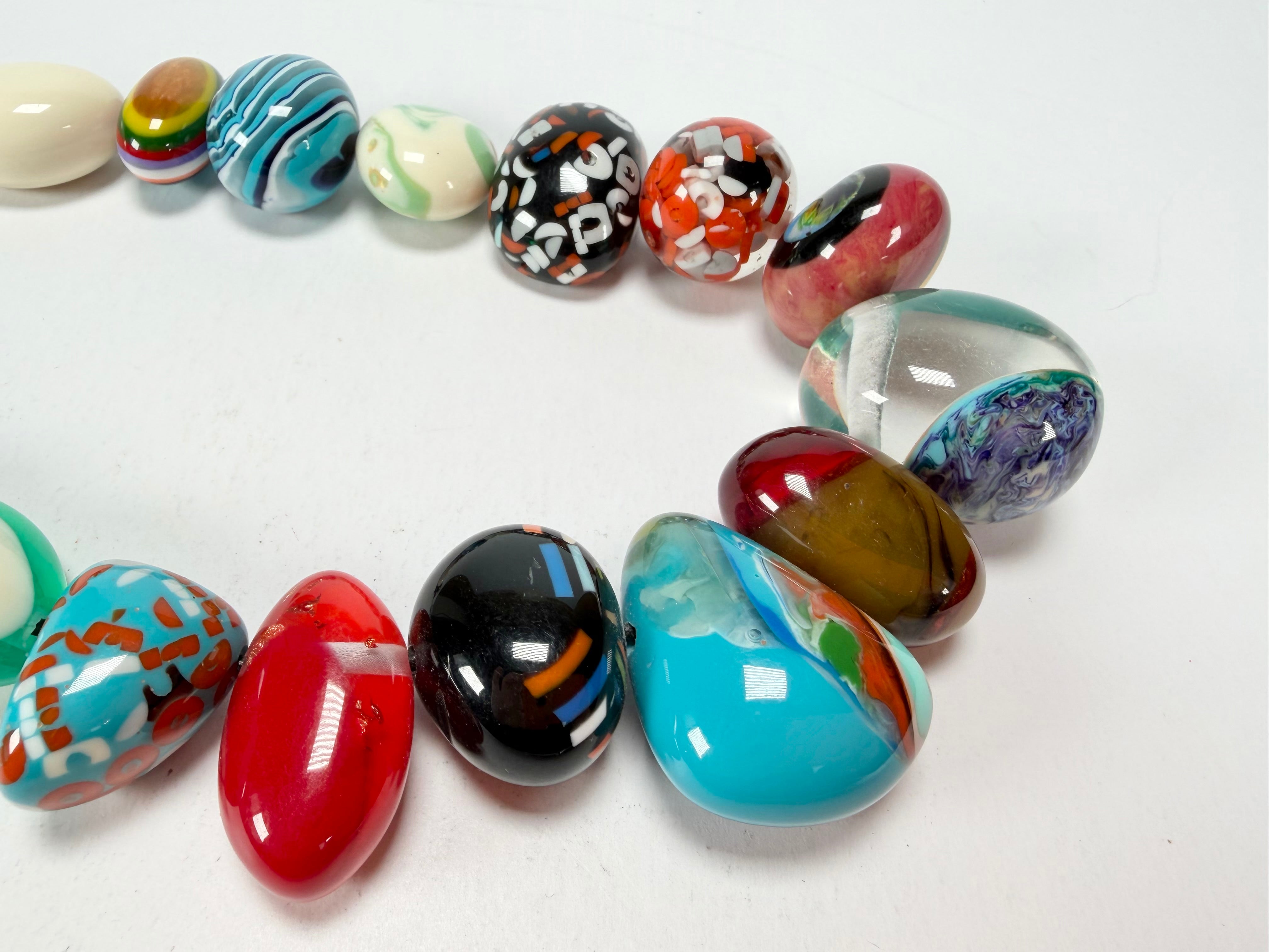 Sobral - Multi-Colour "Pebbles" Studio Creation Resin Necklace ( 000000 )