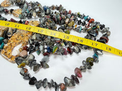 Sobral - Small Stone "Kyara" Multi Strand Resin Necklace ( 003529 )