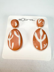 Sobral - Caruaru "Petrolina" Resin Earrings ( 005498 )