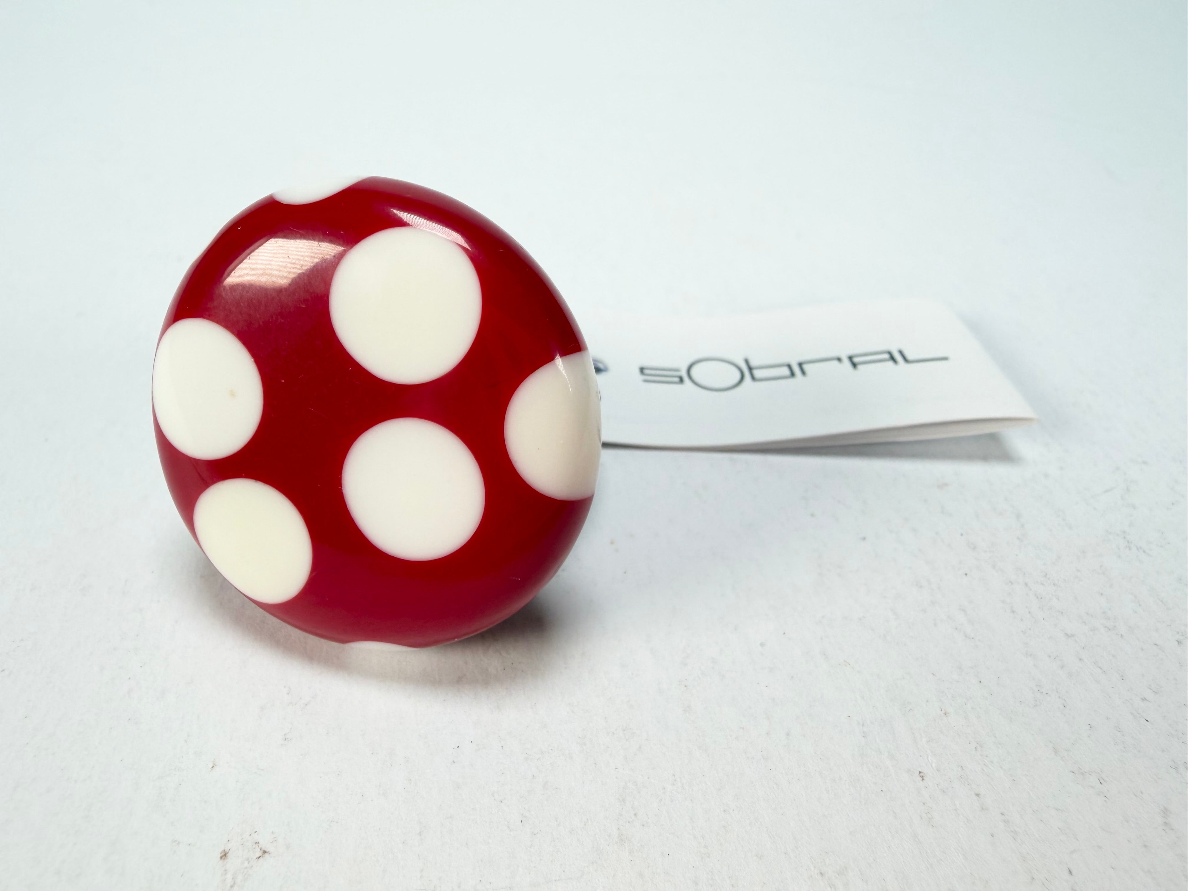 Sobral - Dots "Dots" Red & White Resin Ring ( 005354 ) - Size UK S / US 9