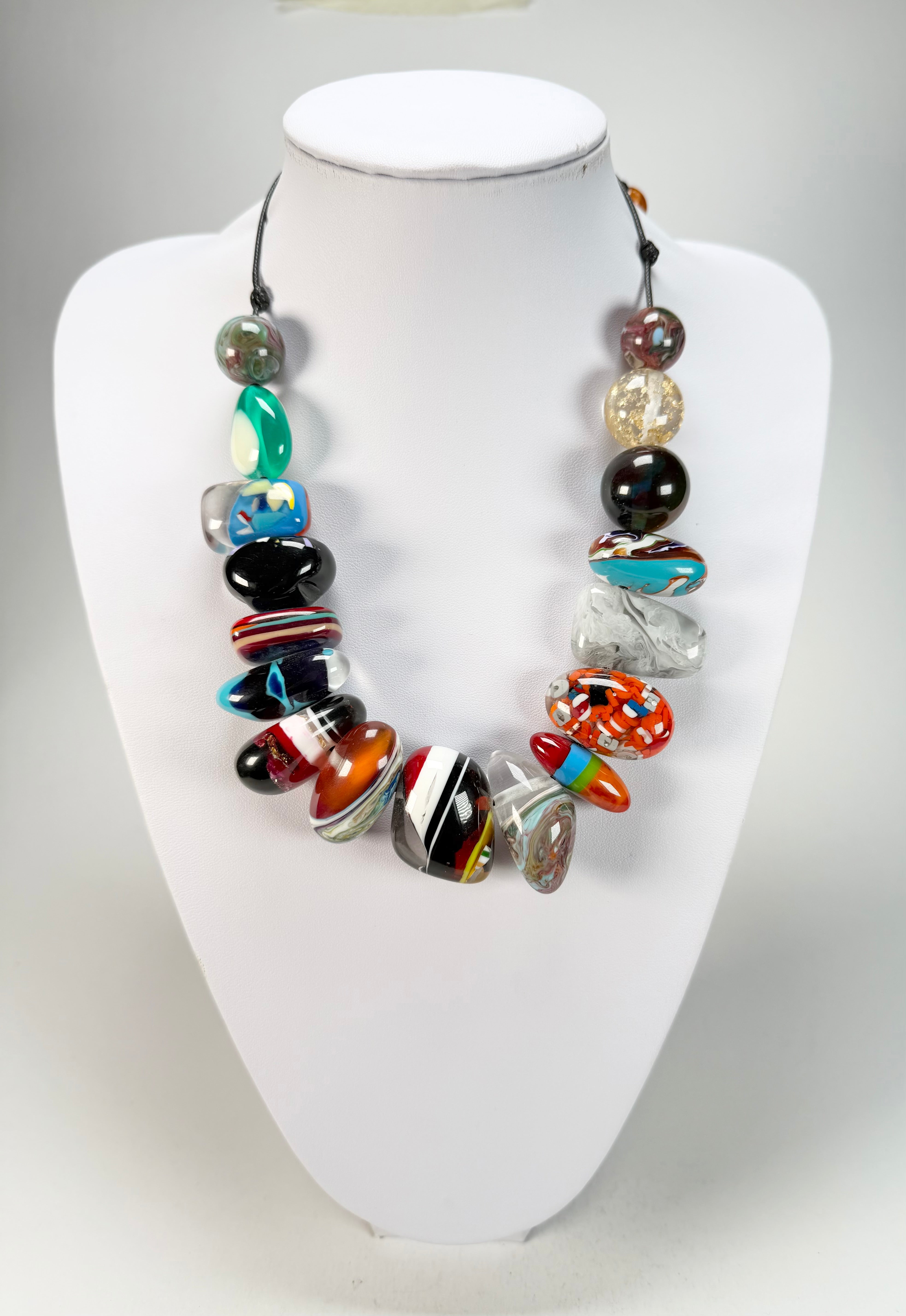 Sobral - Multi Bead "Studio Creation" Resin Necklace ( 000000 )