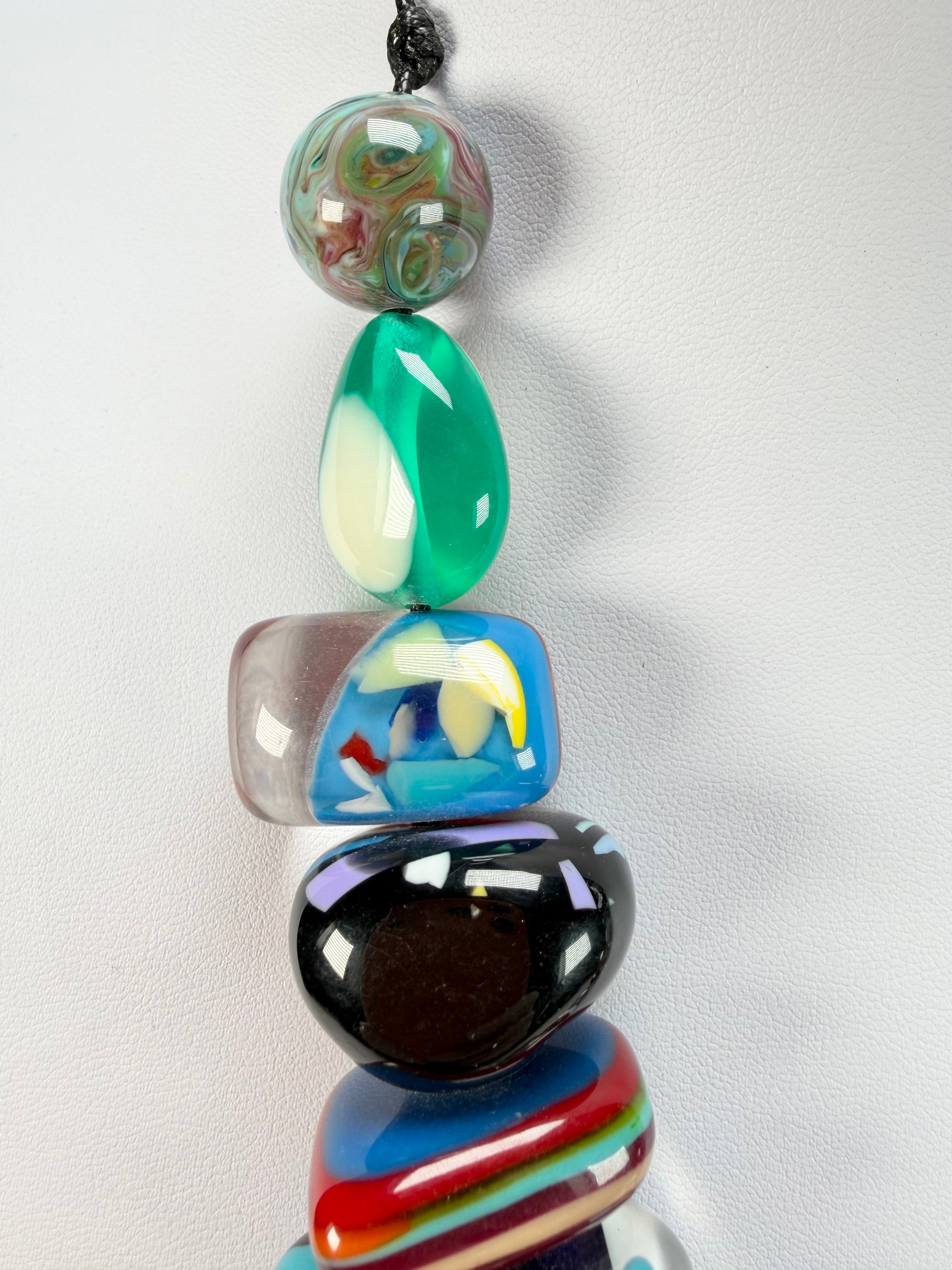 Sobral - Multi Bead "Studio Creation" Resin Necklace ( 000000 )
