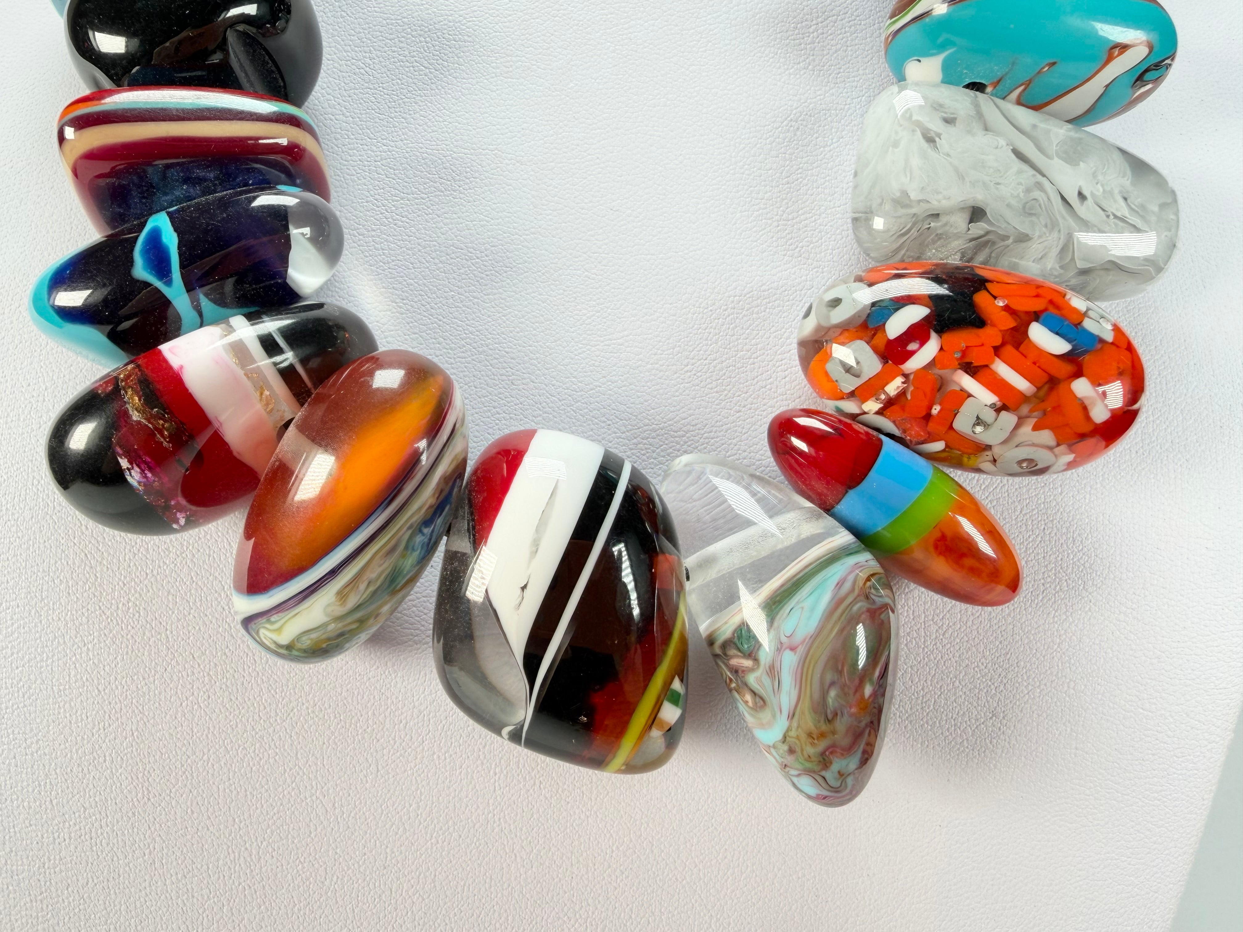 Sobral - Multi Bead "Studio Creation" Resin Necklace ( 000000 )