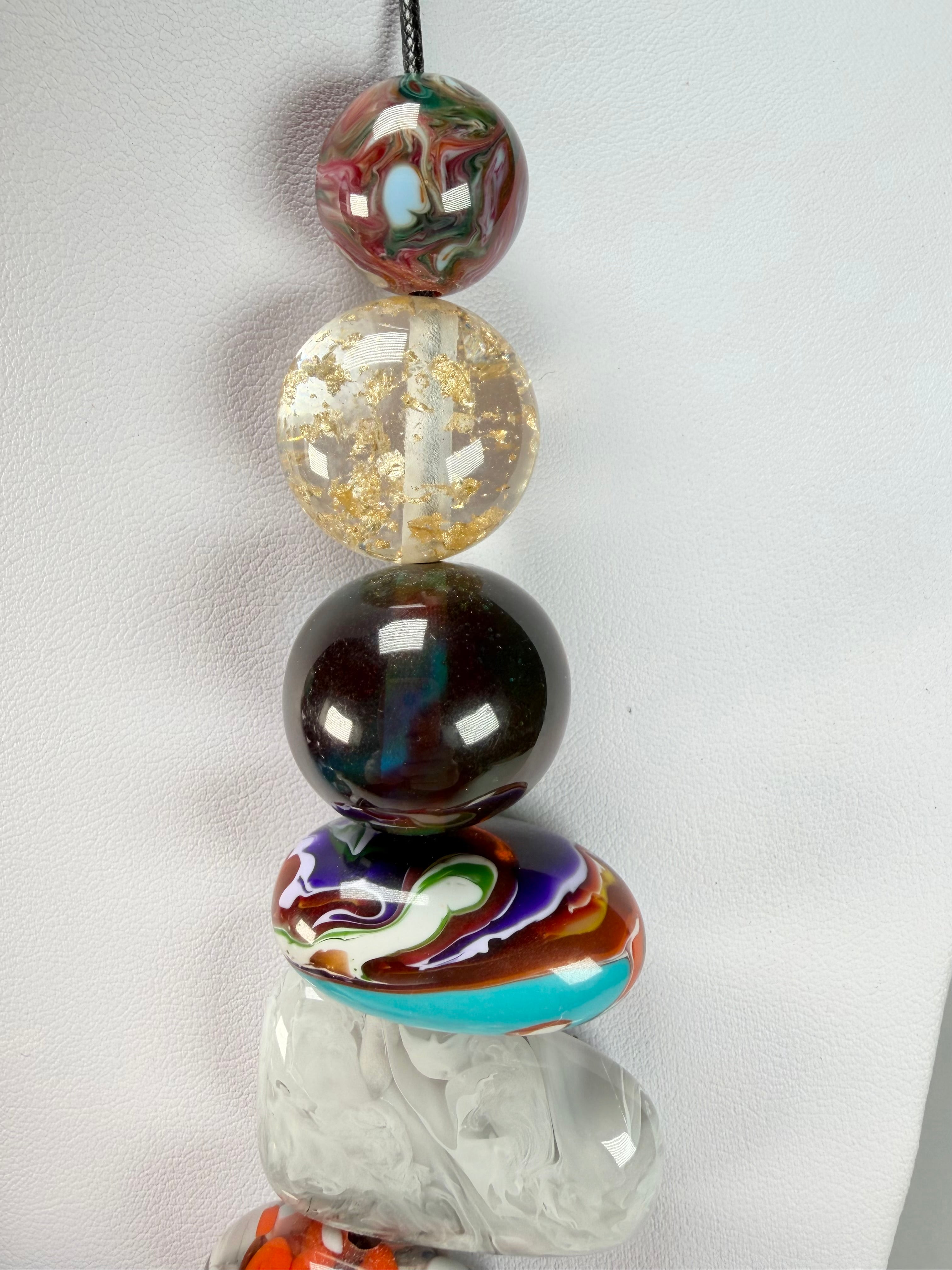 Sobral - Multi Bead "Studio Creation" Resin Necklace ( 000000 )