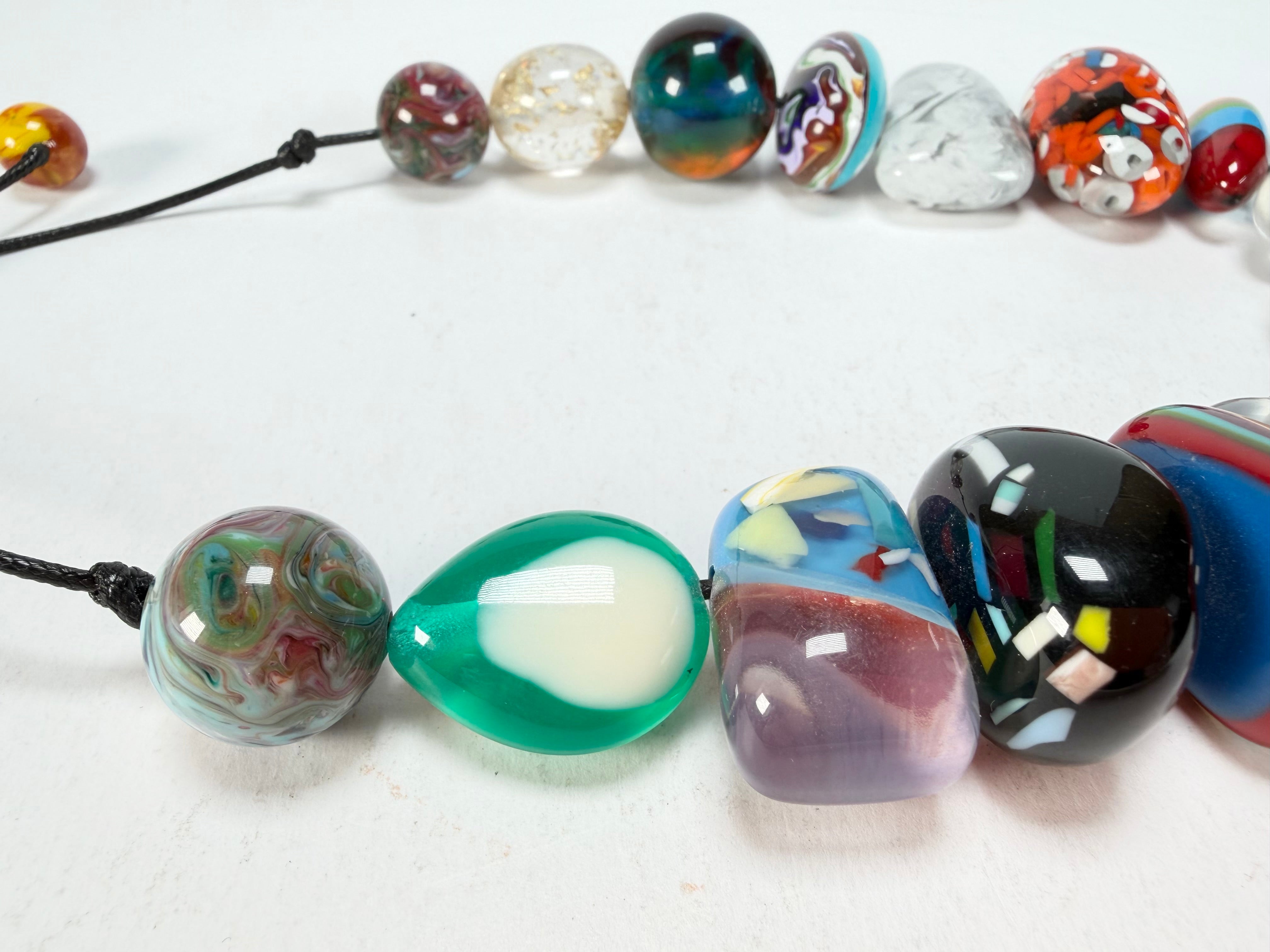 Sobral - Multi Bead "Studio Creation" Resin Necklace ( 000000 )