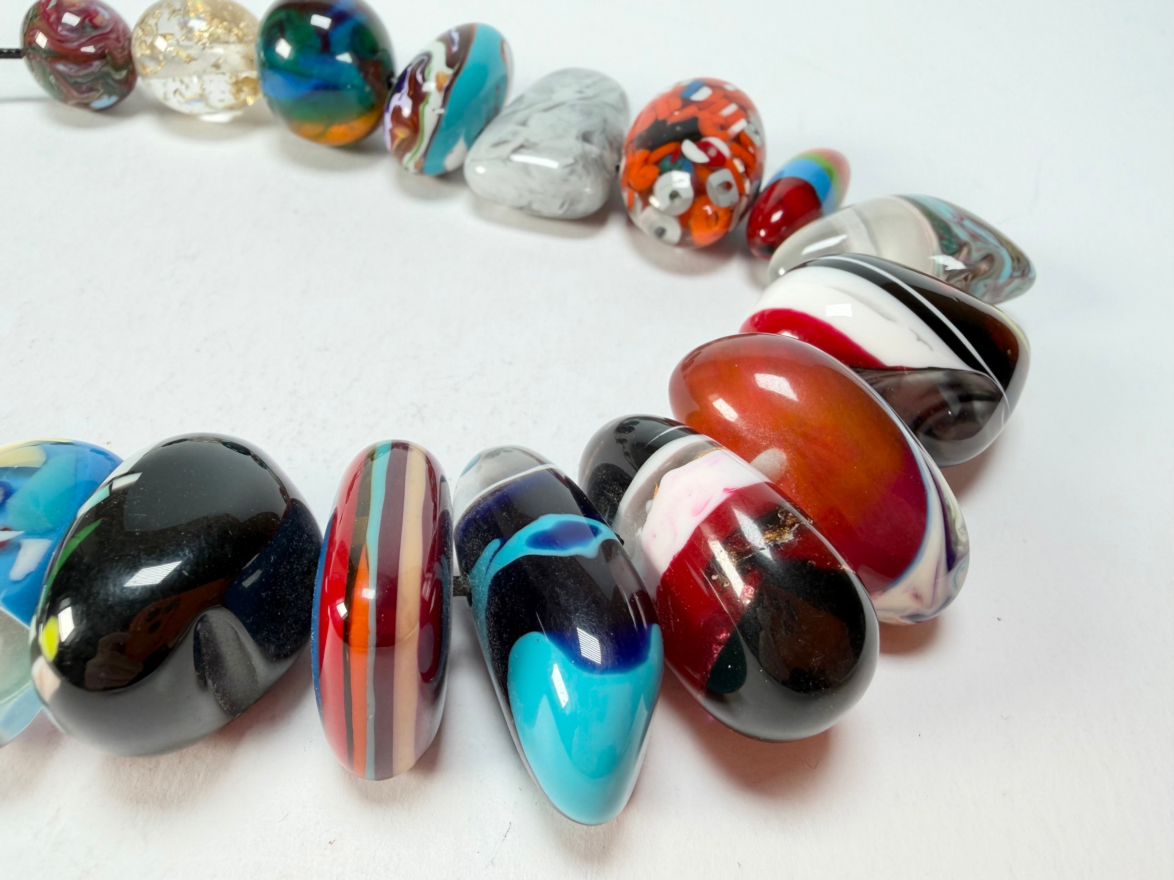 Sobral - Multi Bead "Studio Creation" Resin Necklace ( 000000 )