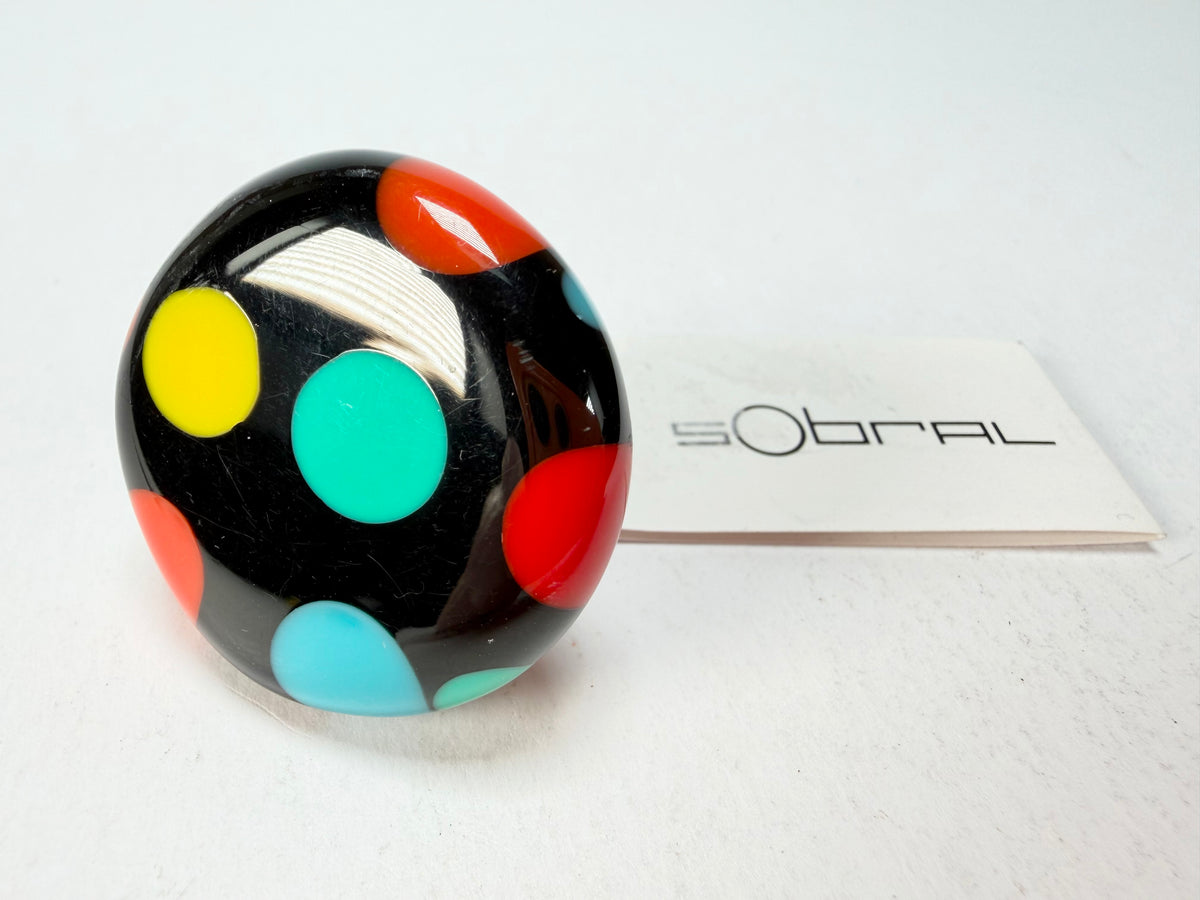 Sobral - Dots "Dots" Multi Colour Resin Ring ( 005354 ) - Size UK N / US 7