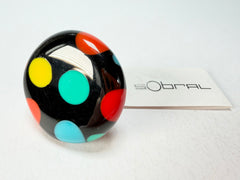Sobral - Dots "Dots" Multi Colour Resin Ring ( 005354 ) - Size UK N / US 7