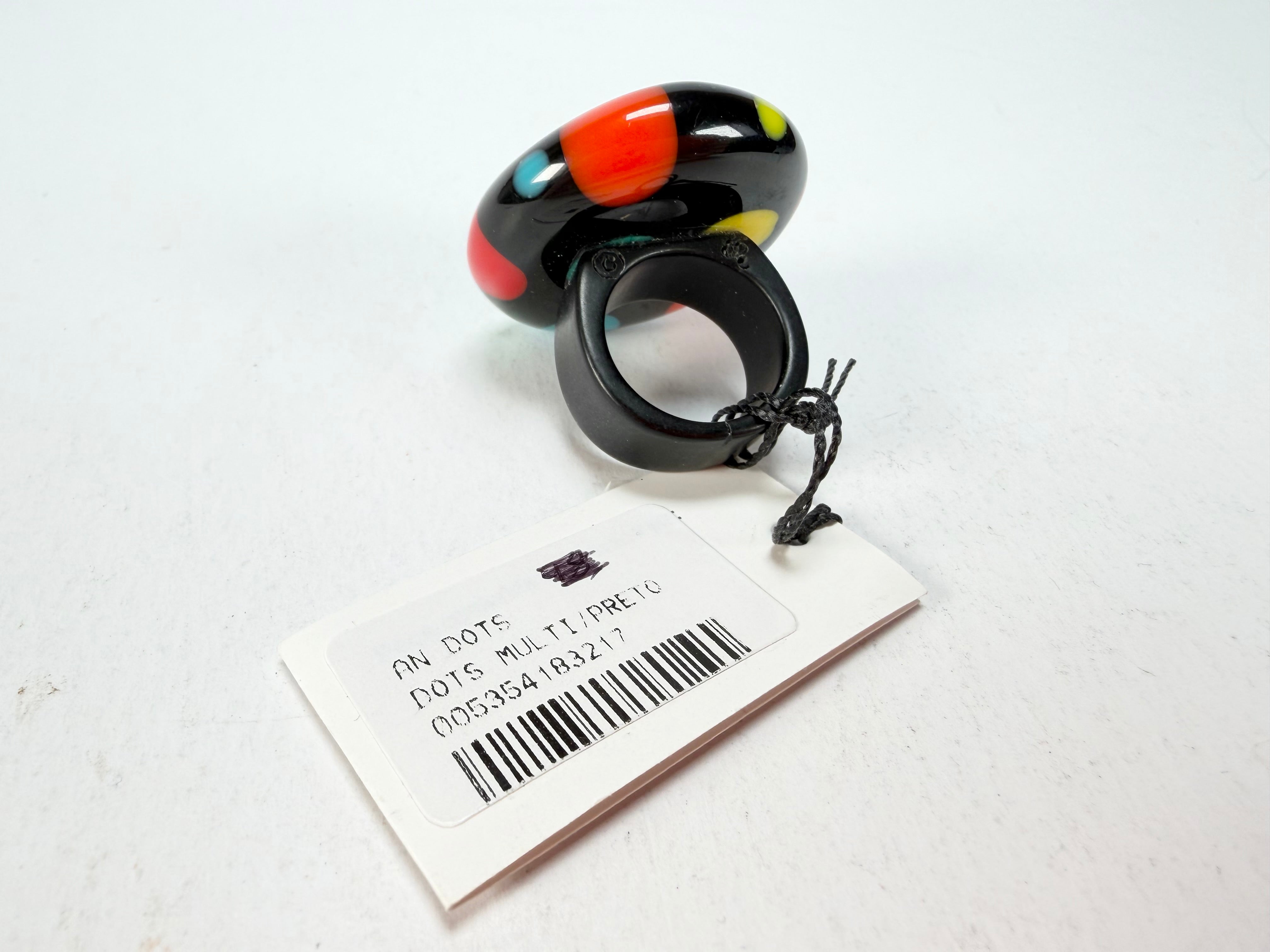 Sobral - Dots "Dots" Multi Colour Resin Ring ( 005354 ) - Size UK N / US 7