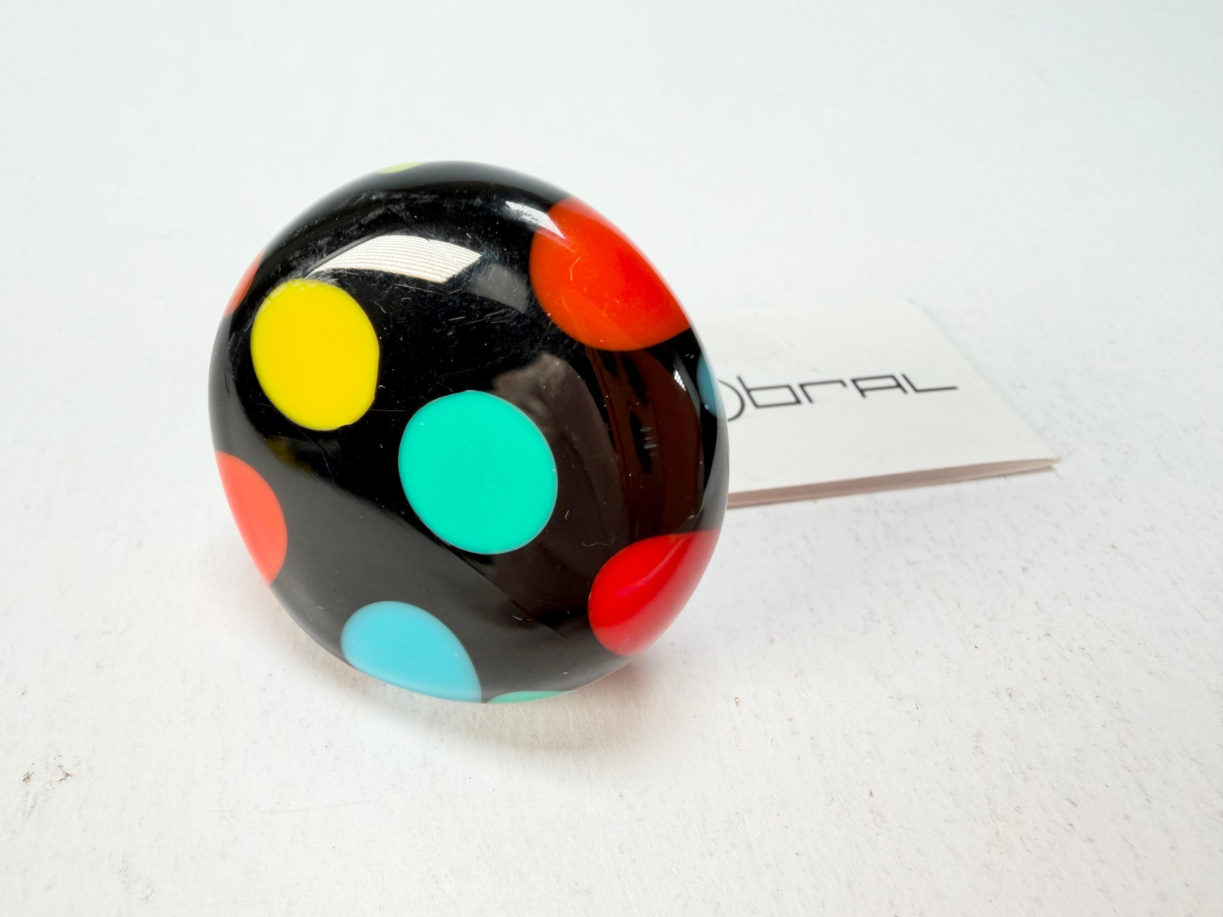 Sobral - Dots "Dots" Multi Colour Resin Ring ( 005354 ) - Size UK N / US 7