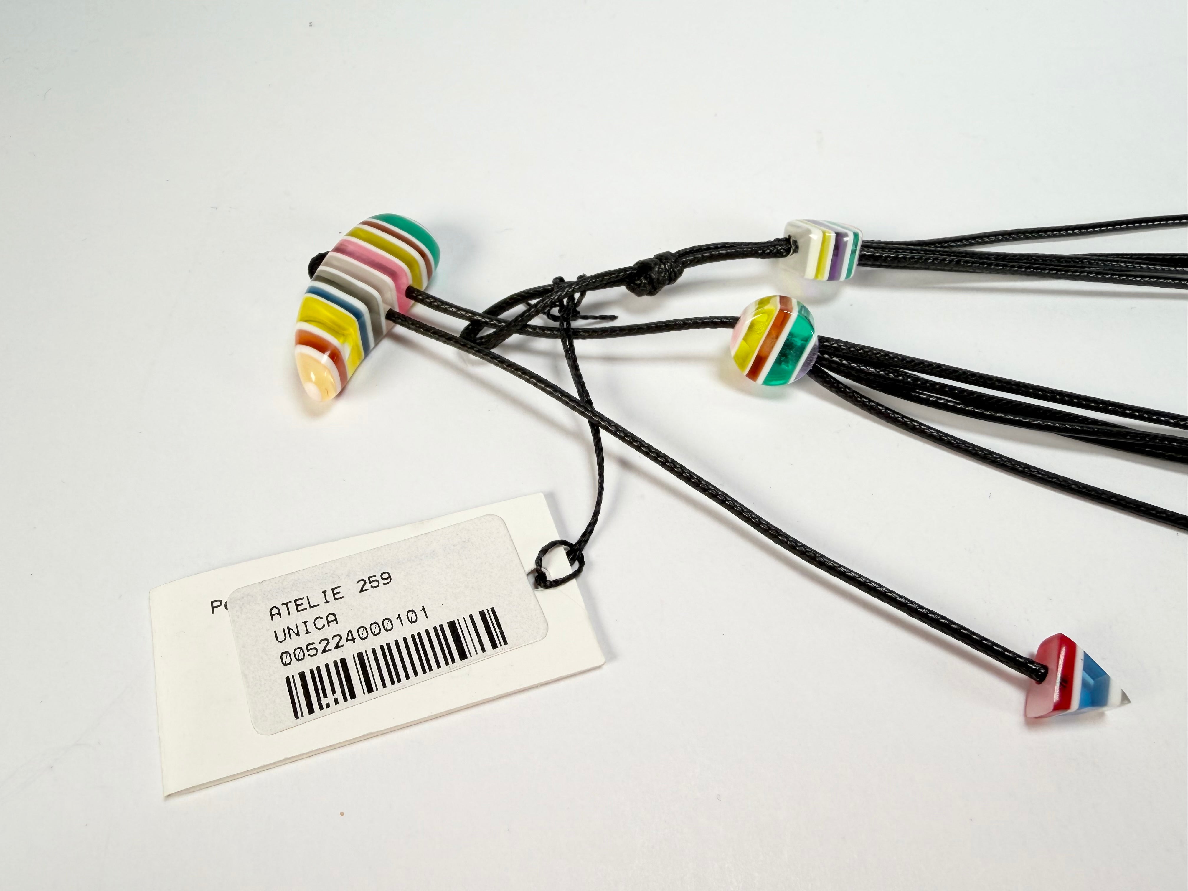 Sobral - Candy Pop "Fyrkant" Studio Creation Resin Necklace ( 000000 )