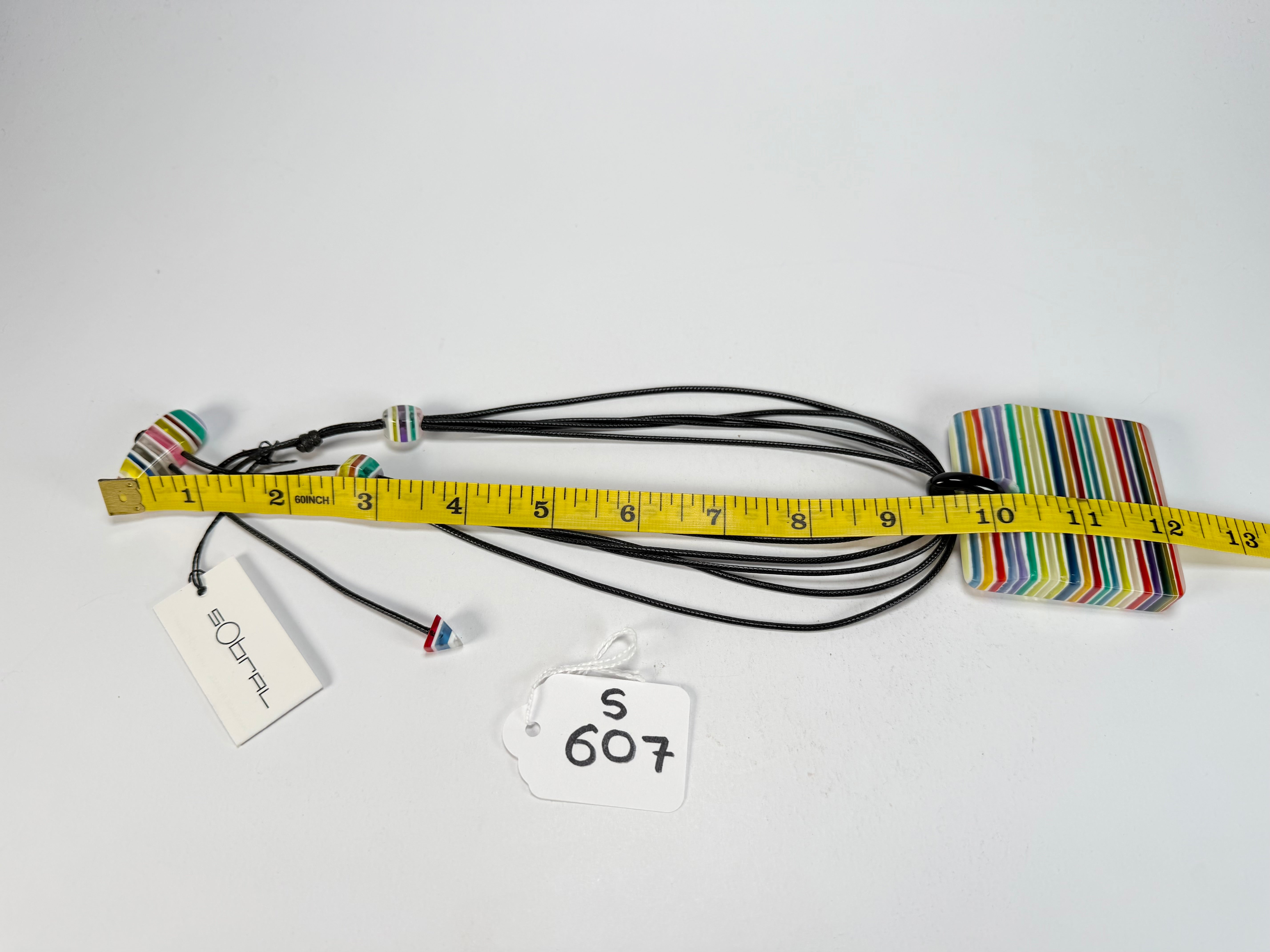 Sobral - Candy Pop "Fyrkant" Studio Creation Resin Necklace ( 000000 )