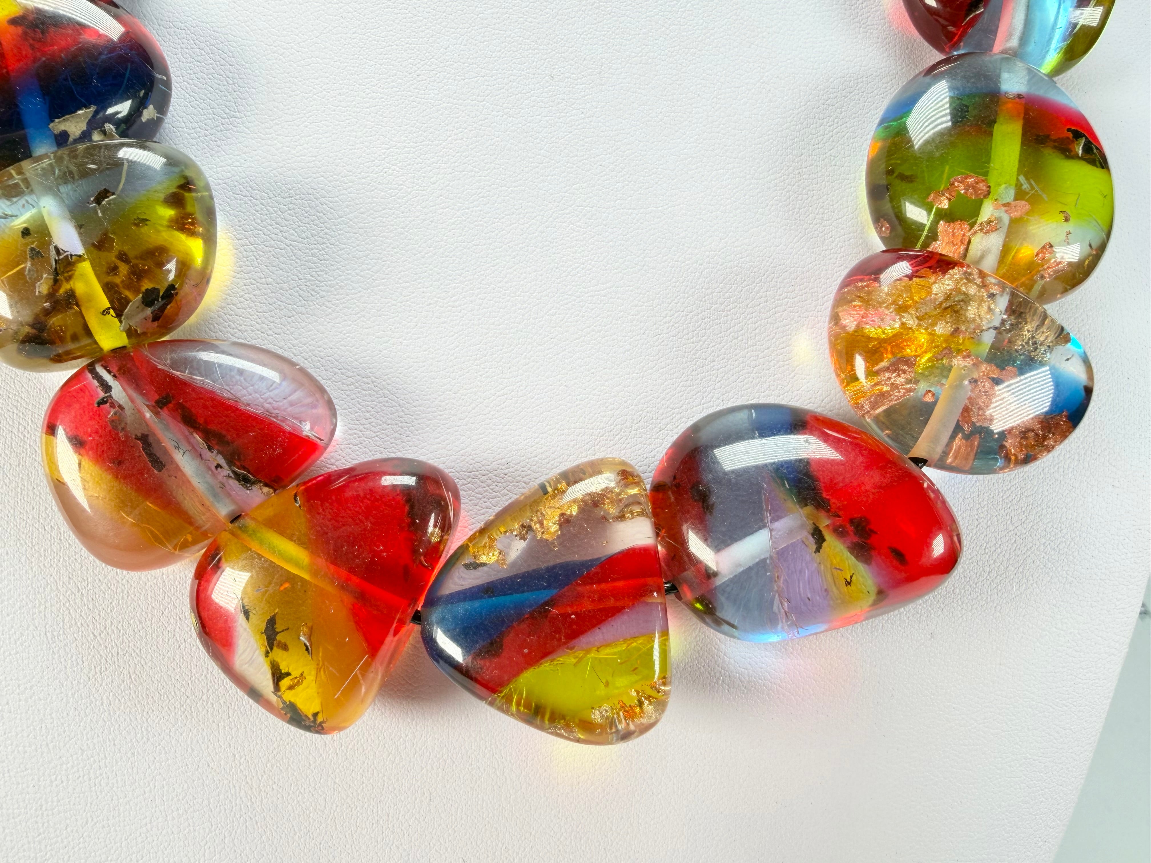 Sobral - Sobralita "Studio Pebbles" Resin Necklace ( 005224 )