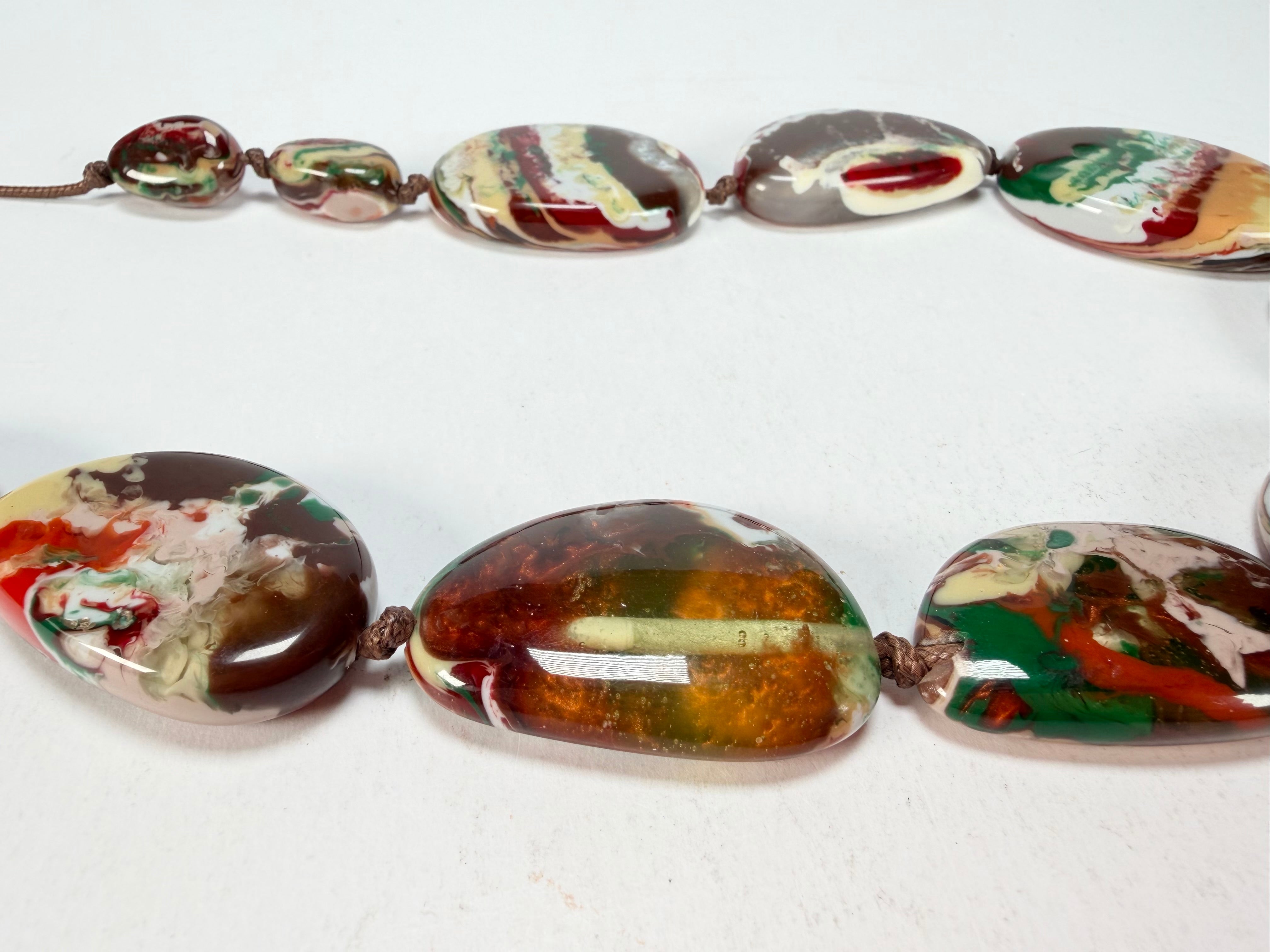 Sobral - Studio Creation "Costal" Riverstone Resin Necklace ( 000000 )