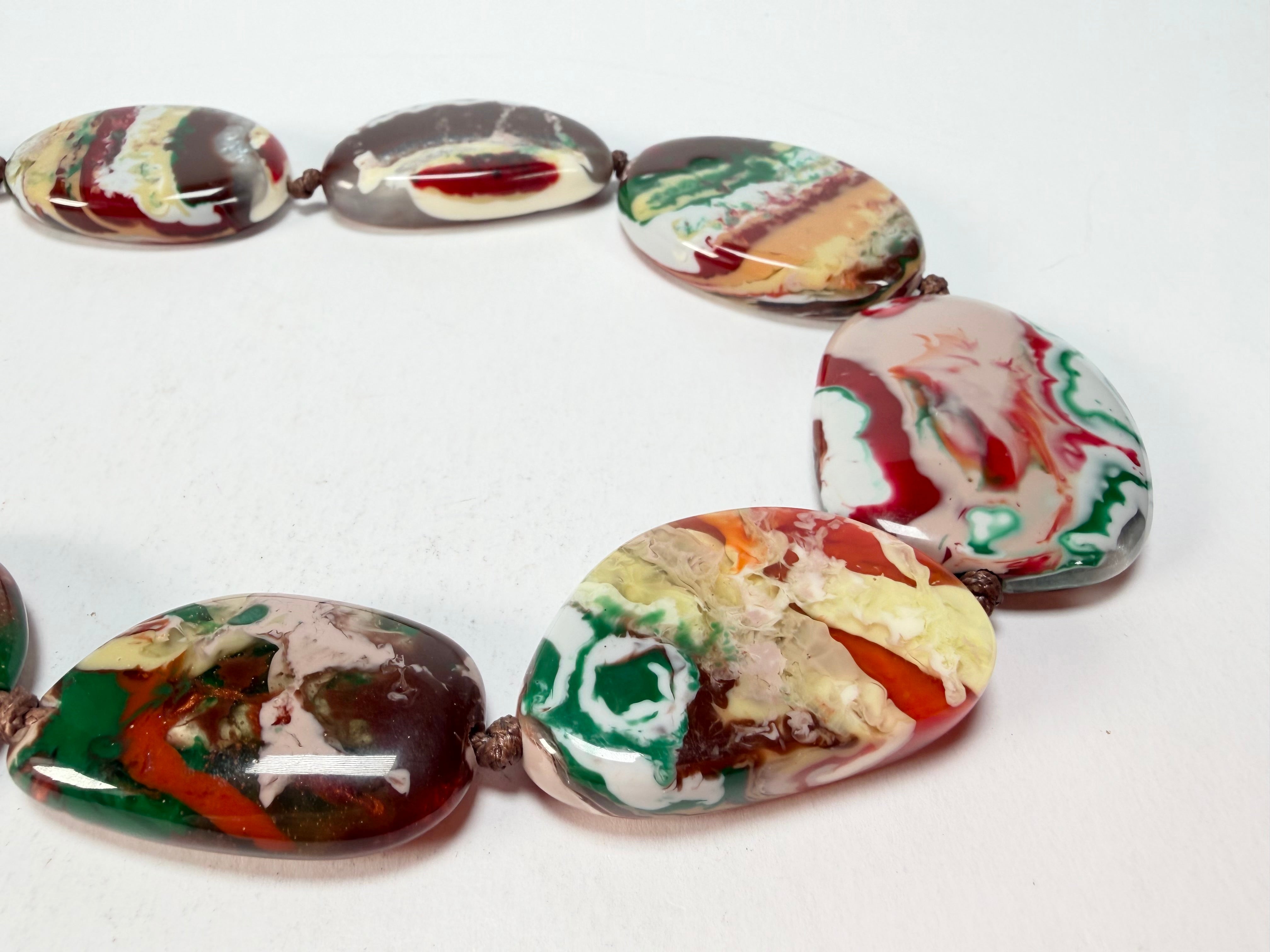 Sobral - Studio Creation "Costal" Riverstone Resin Necklace ( 000000 )