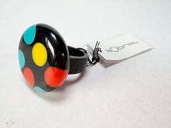 Sobral - Dots "Dots" Multi Colour Resin Ring ( 005354 ) - Size UK S / US 9