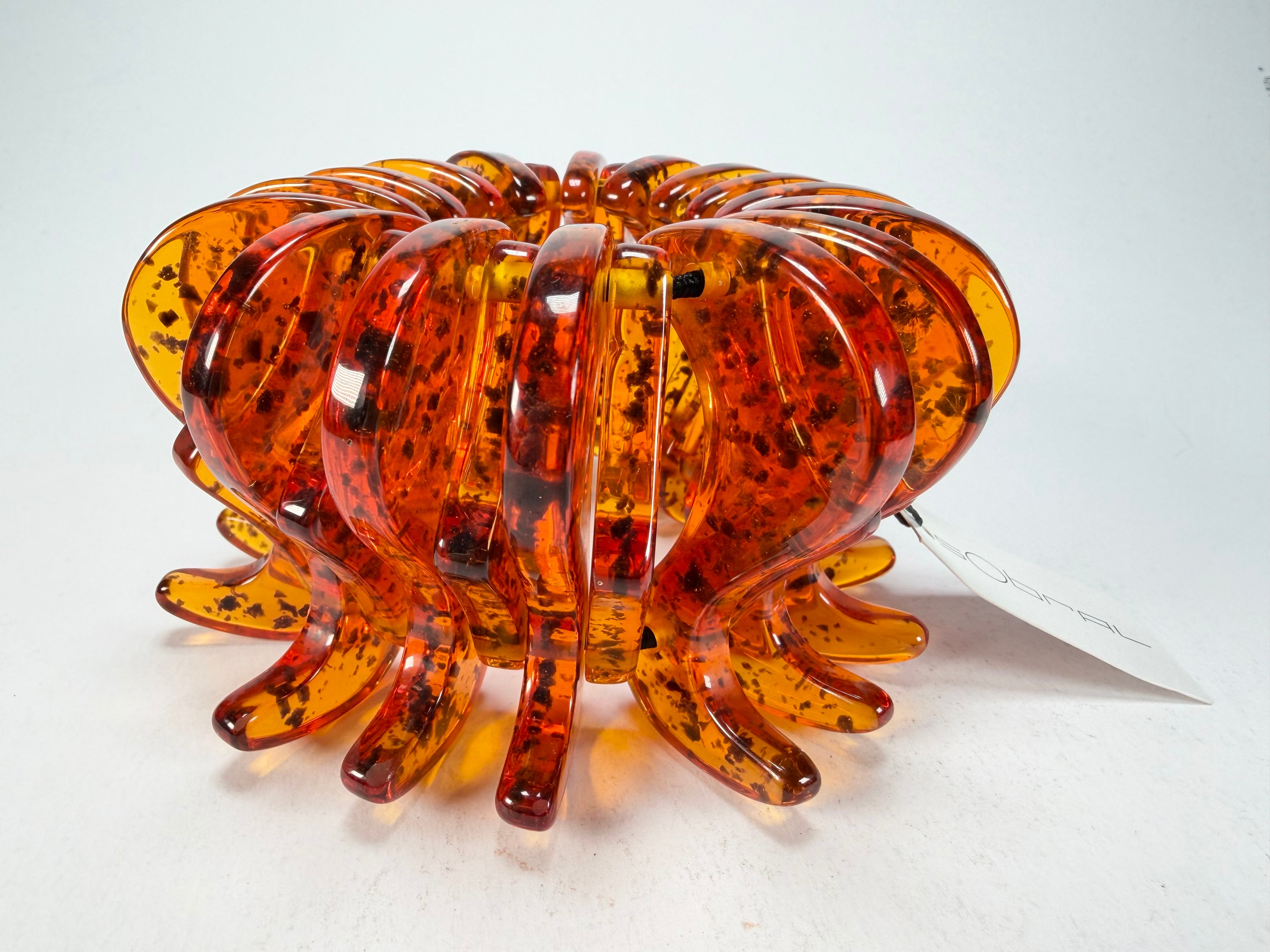 Sobral - Amber "Cogumelo" Studio Creation Elasticated Resin Bracelet ( 000000 )