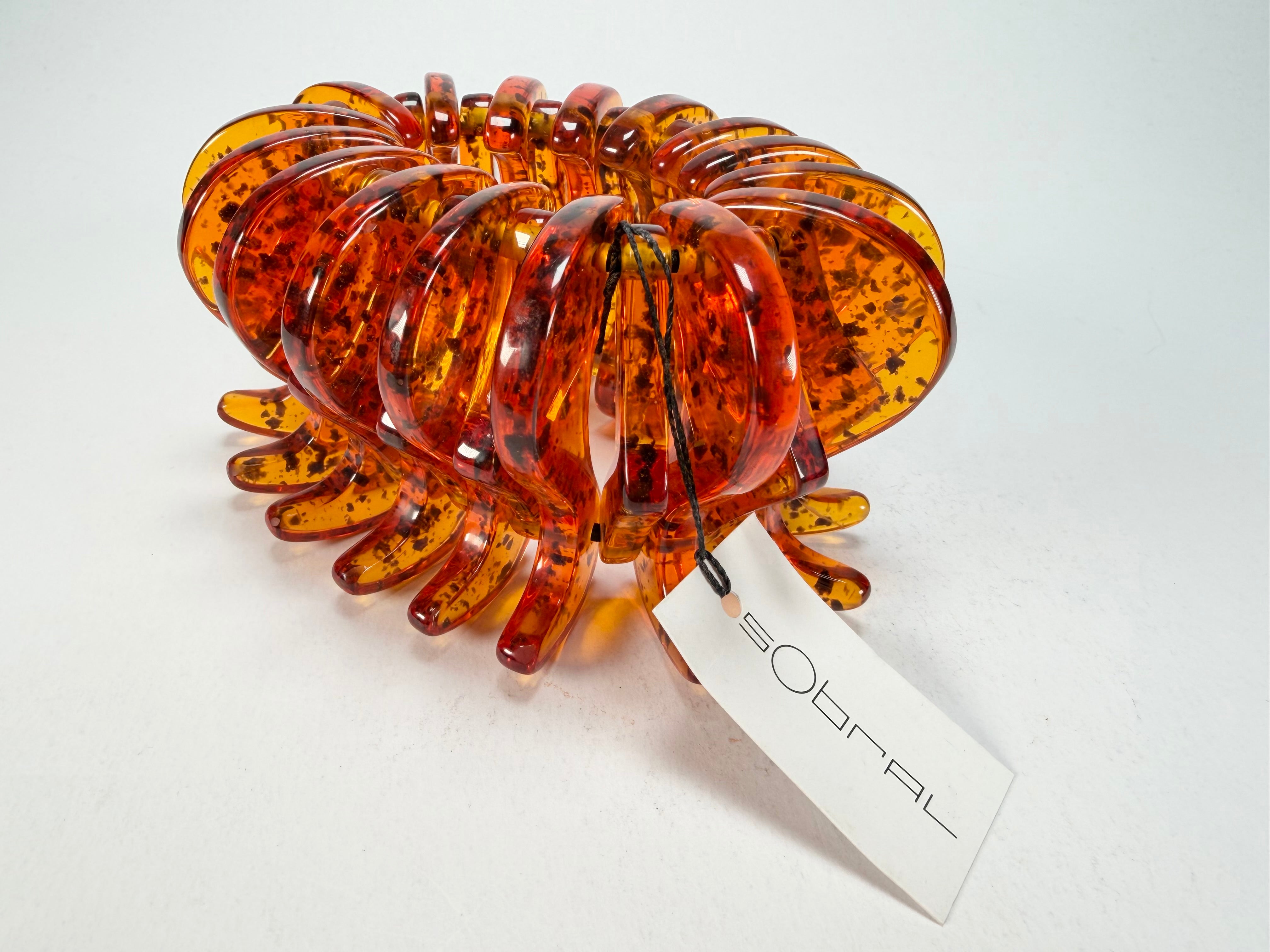 Sobral - Amber "Cogumelo" Studio Creation Elasticated Resin Bracelet ( 000000 )