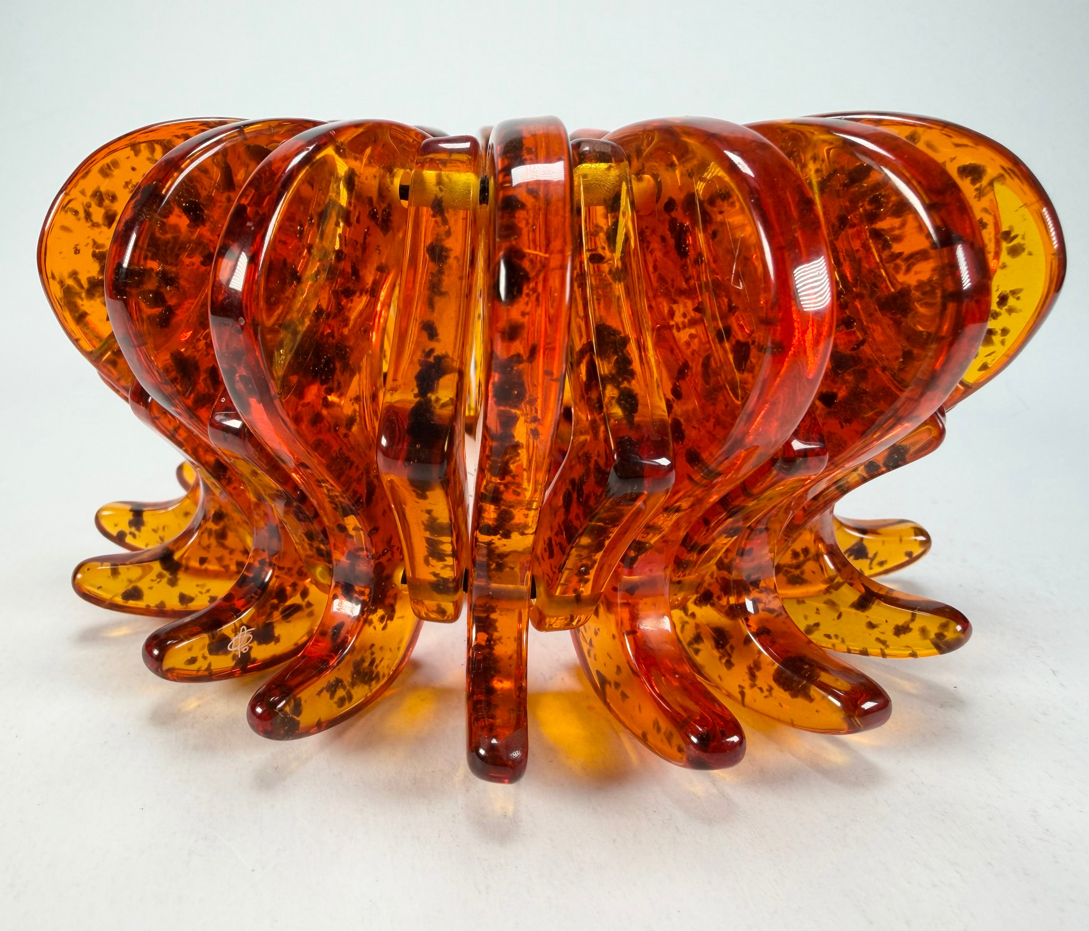 Sobral - Amber "Cogumelo" Studio Creation Elasticated Resin Bracelet ( 000000 )