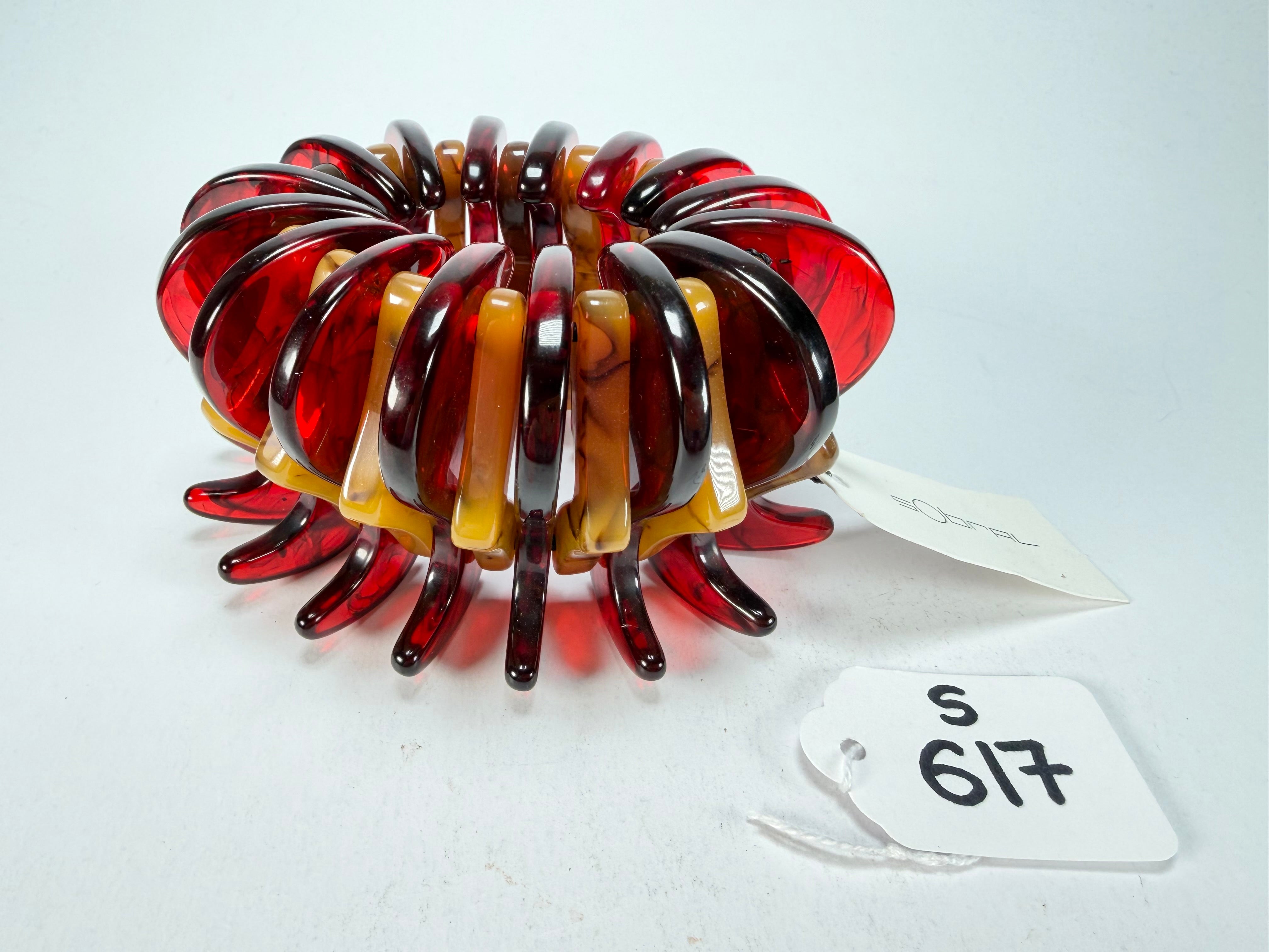 Sobral - Tortoise & Prada "Cogumelo" Studio Creation Elasticated Resin Bracelet ( 000000 )