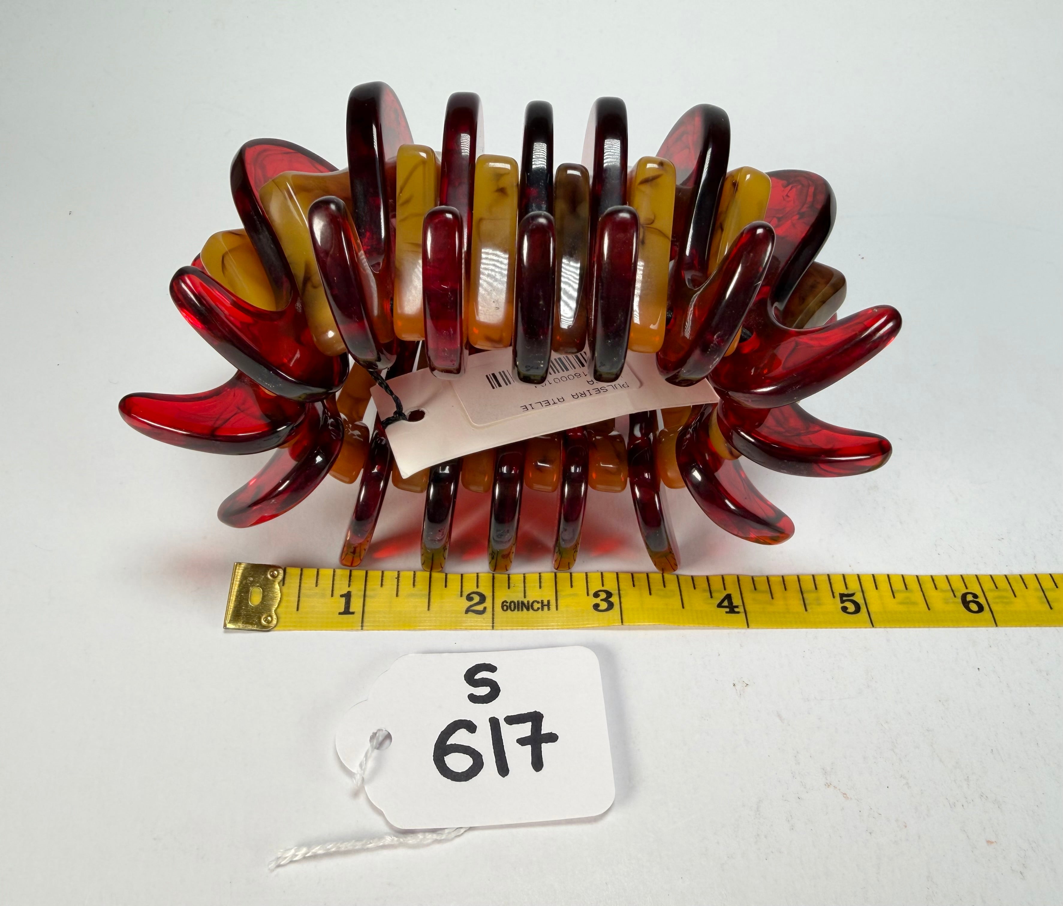 Sobral - Tortoise & Prada "Cogumelo" Studio Creation Elasticated Resin Bracelet ( 000000 )