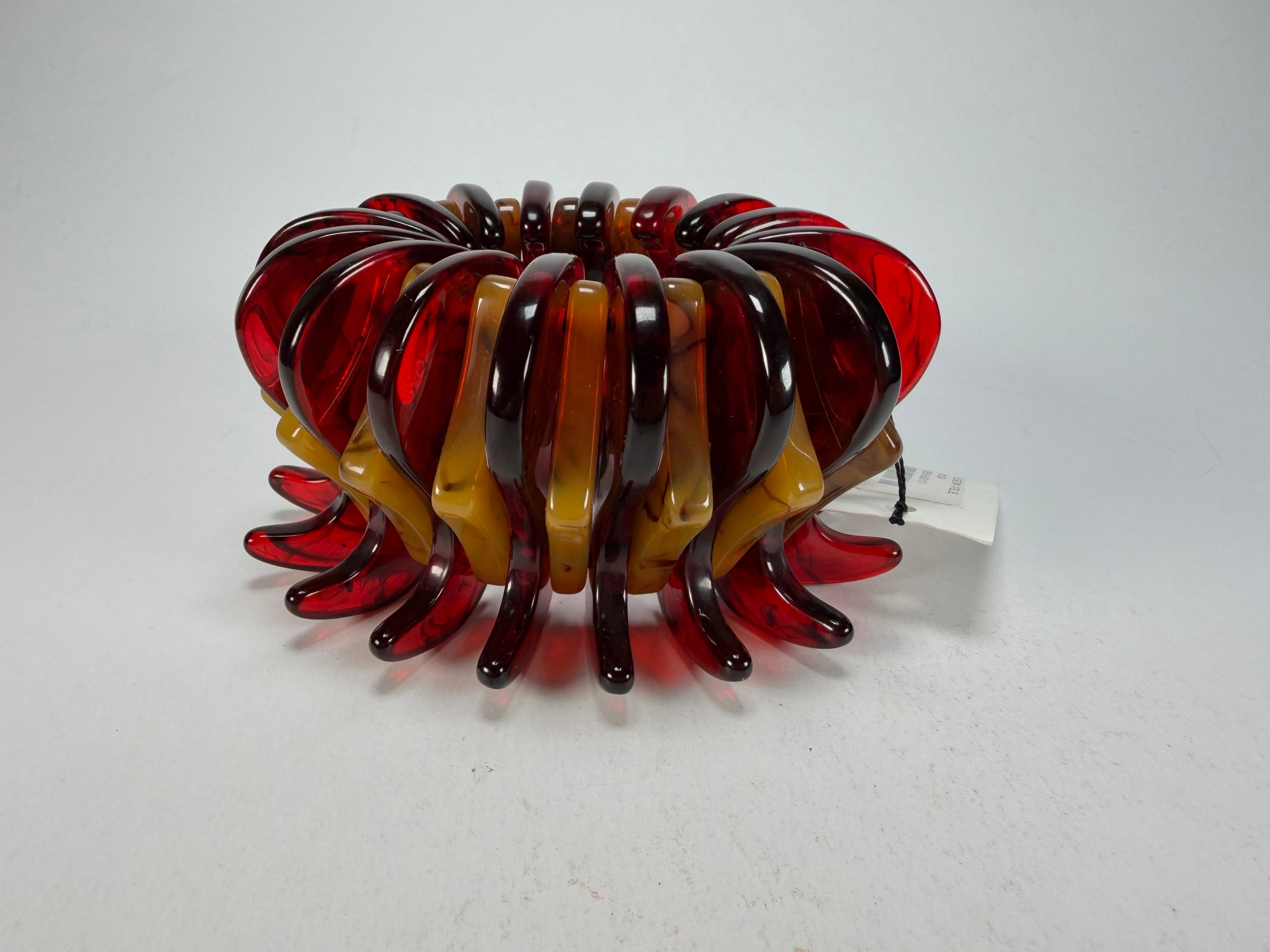 Sobral - Tortoise & Prada "Cogumelo" Studio Creation Elasticated Resin Bracelet ( 000000 )