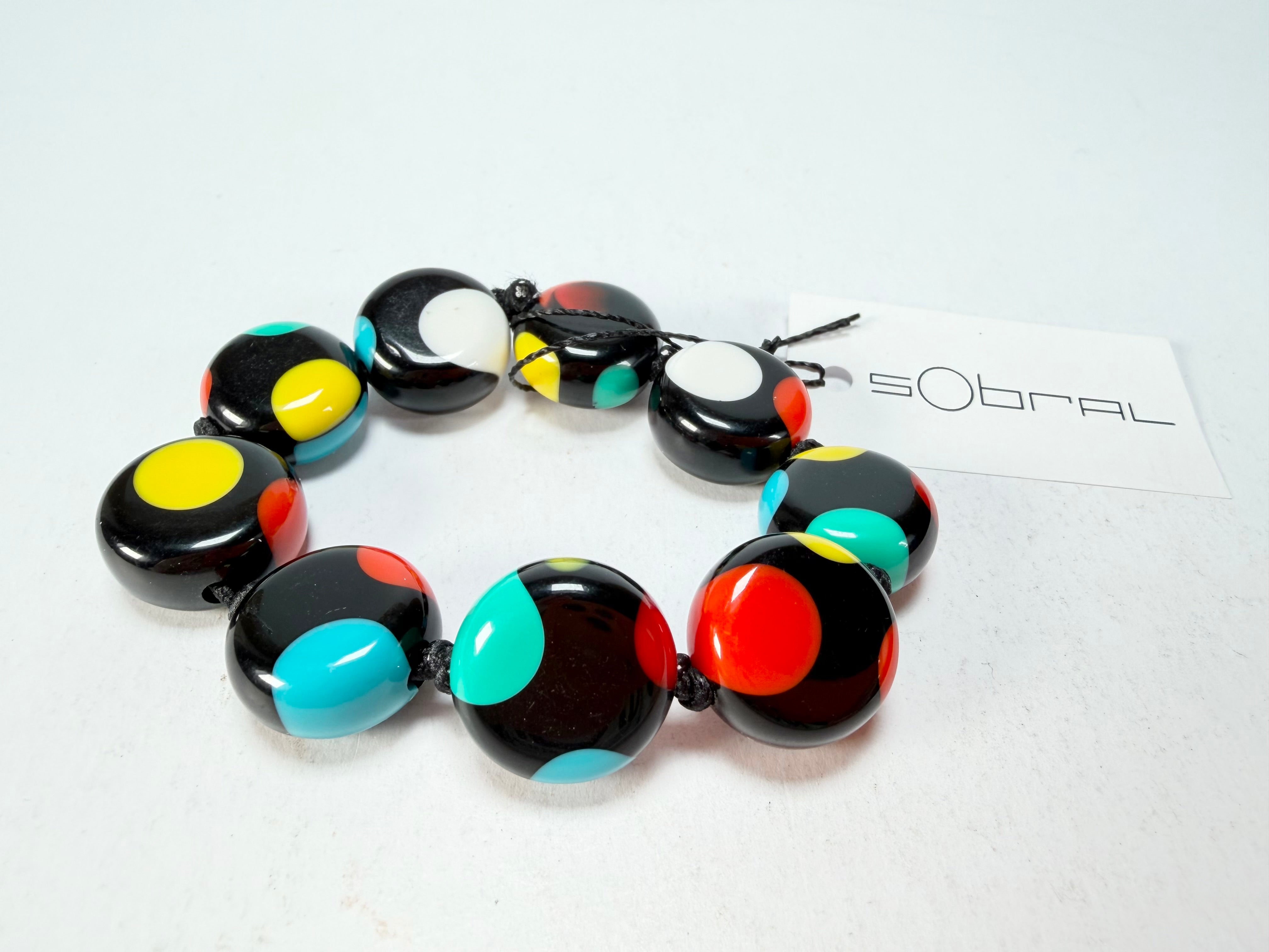 Sobral - Dots "Mini Dots" Multi Colour Elasticated Resin Bracelet ( 000000 )