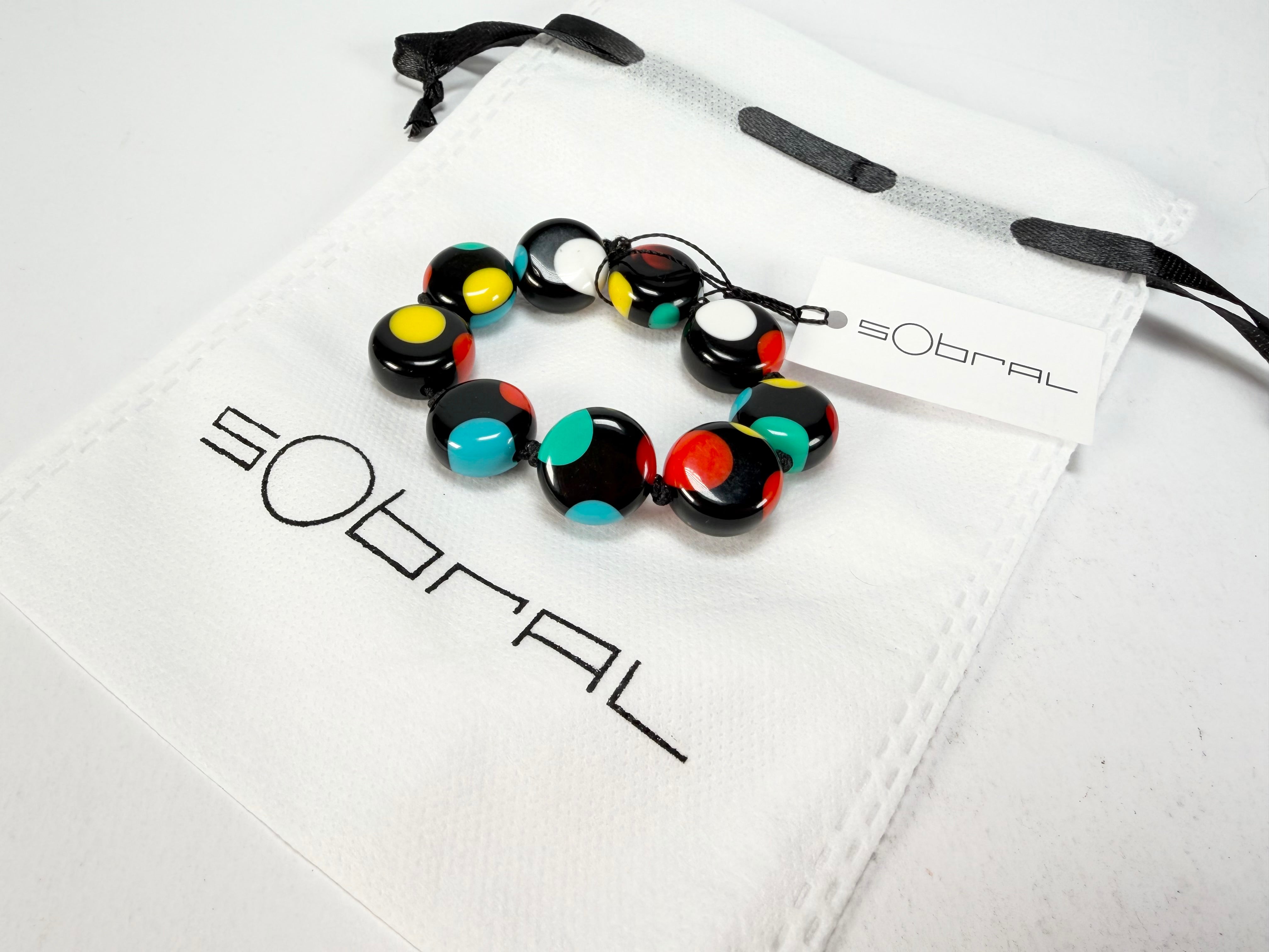Sobral - Dots "Mini Dots" Multi Colour Elasticated Resin Bracelet ( 000000 )